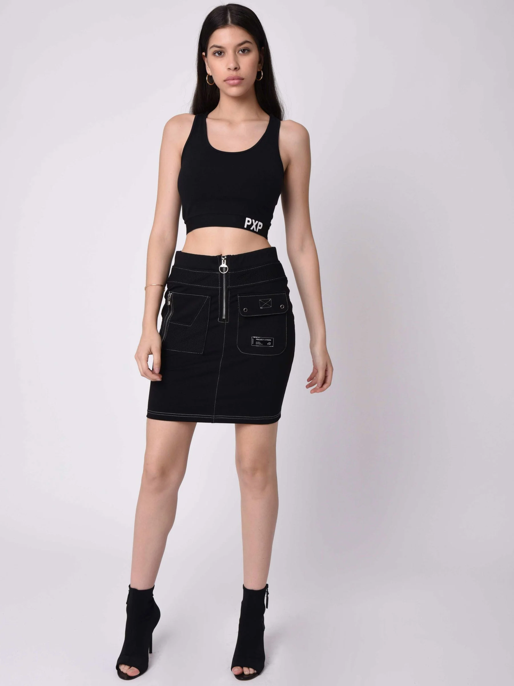 Jupe courte couture contrasté - Image 7