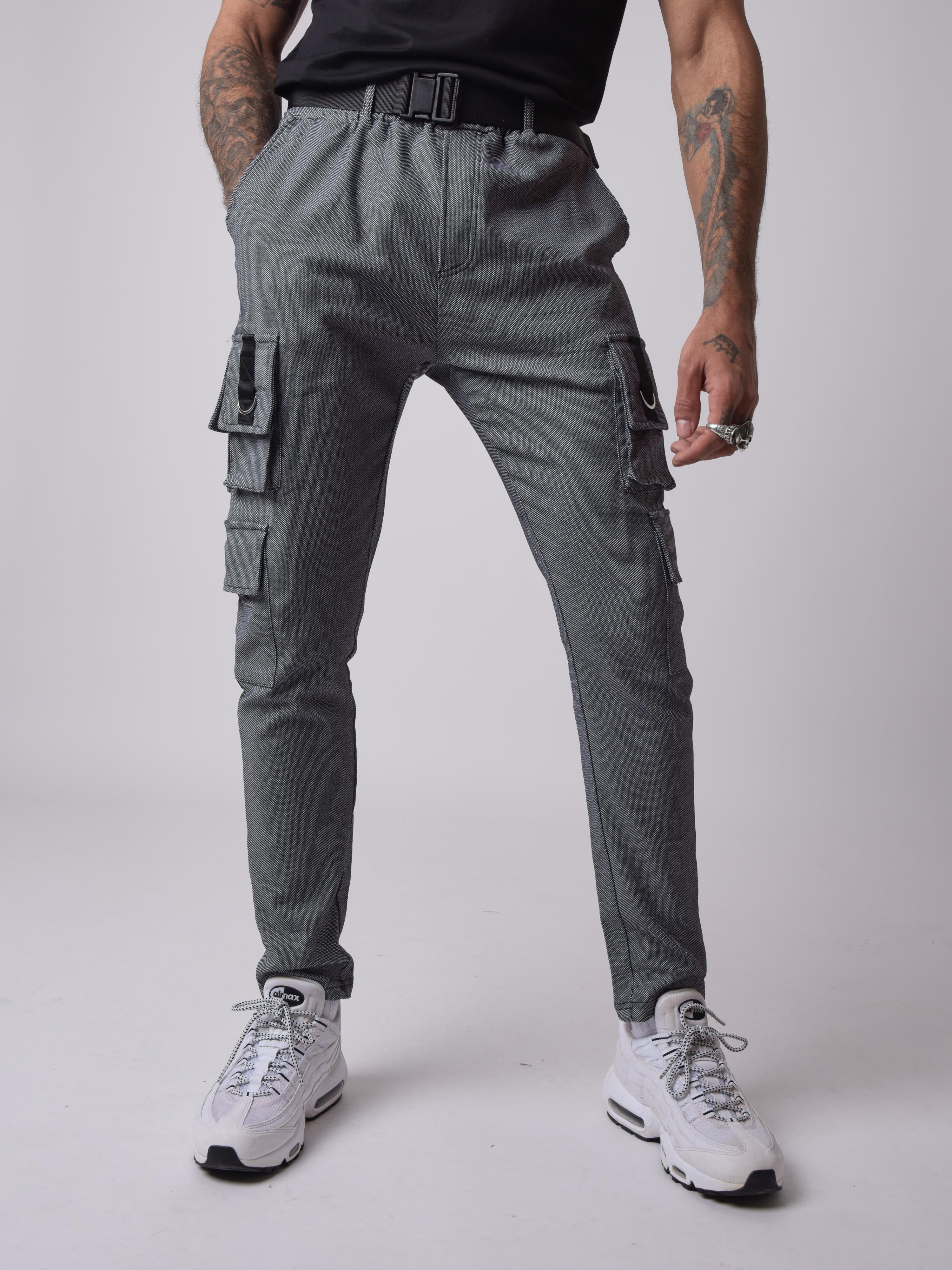 Pantalon à poches avec ceinture - Image 5