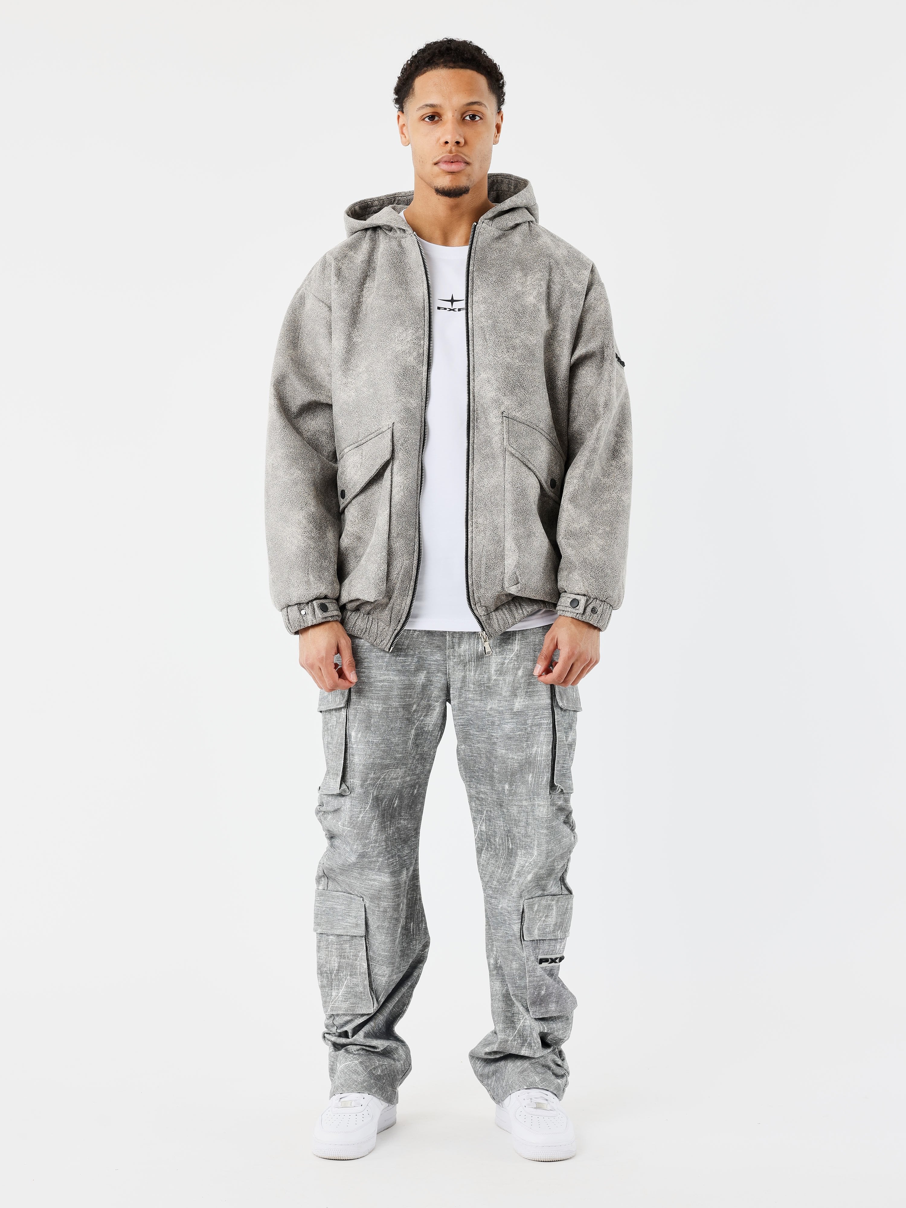 Pantalon a poches effet chiné