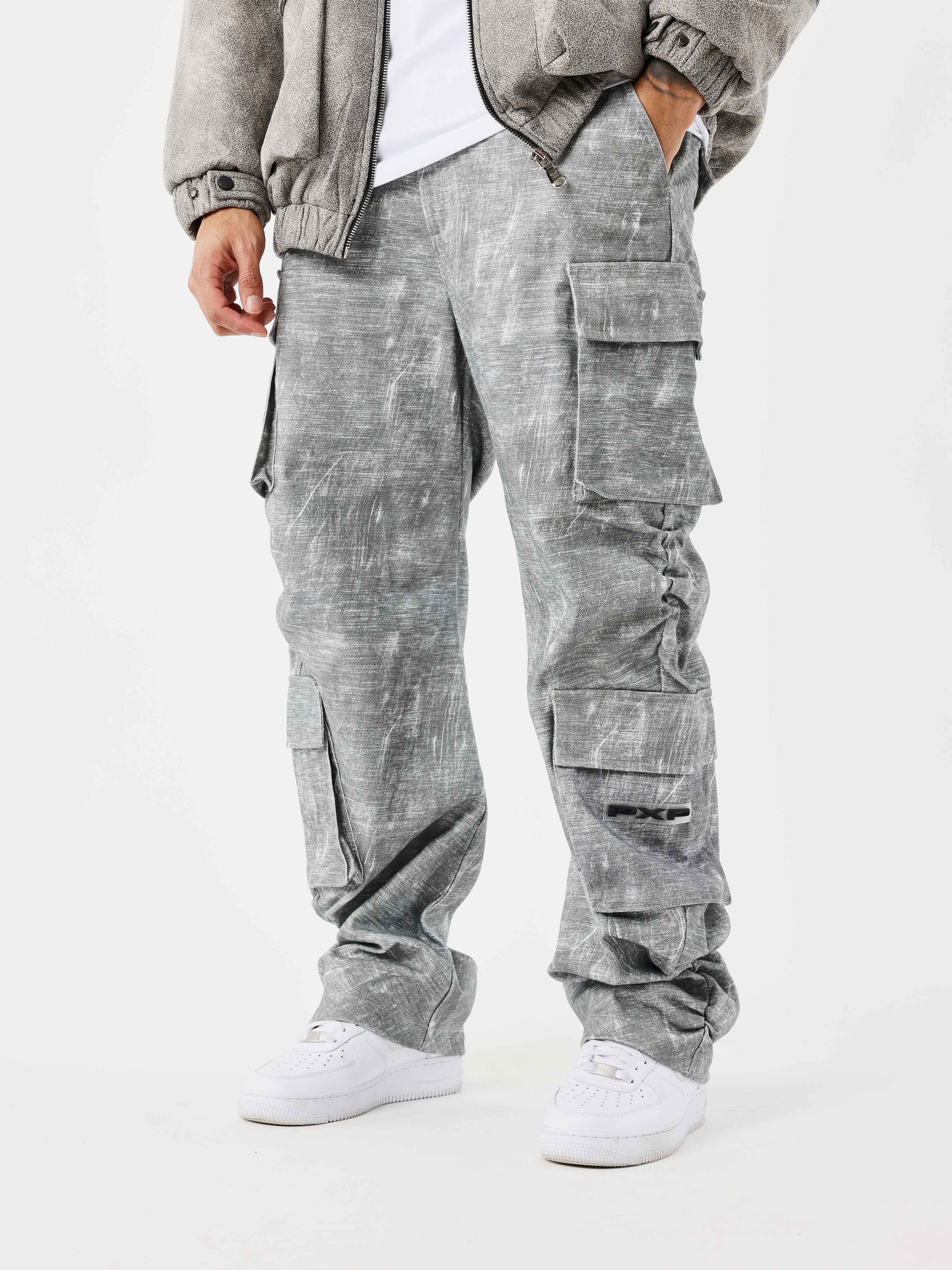 Pantalon a poches effet chiné - Image 3