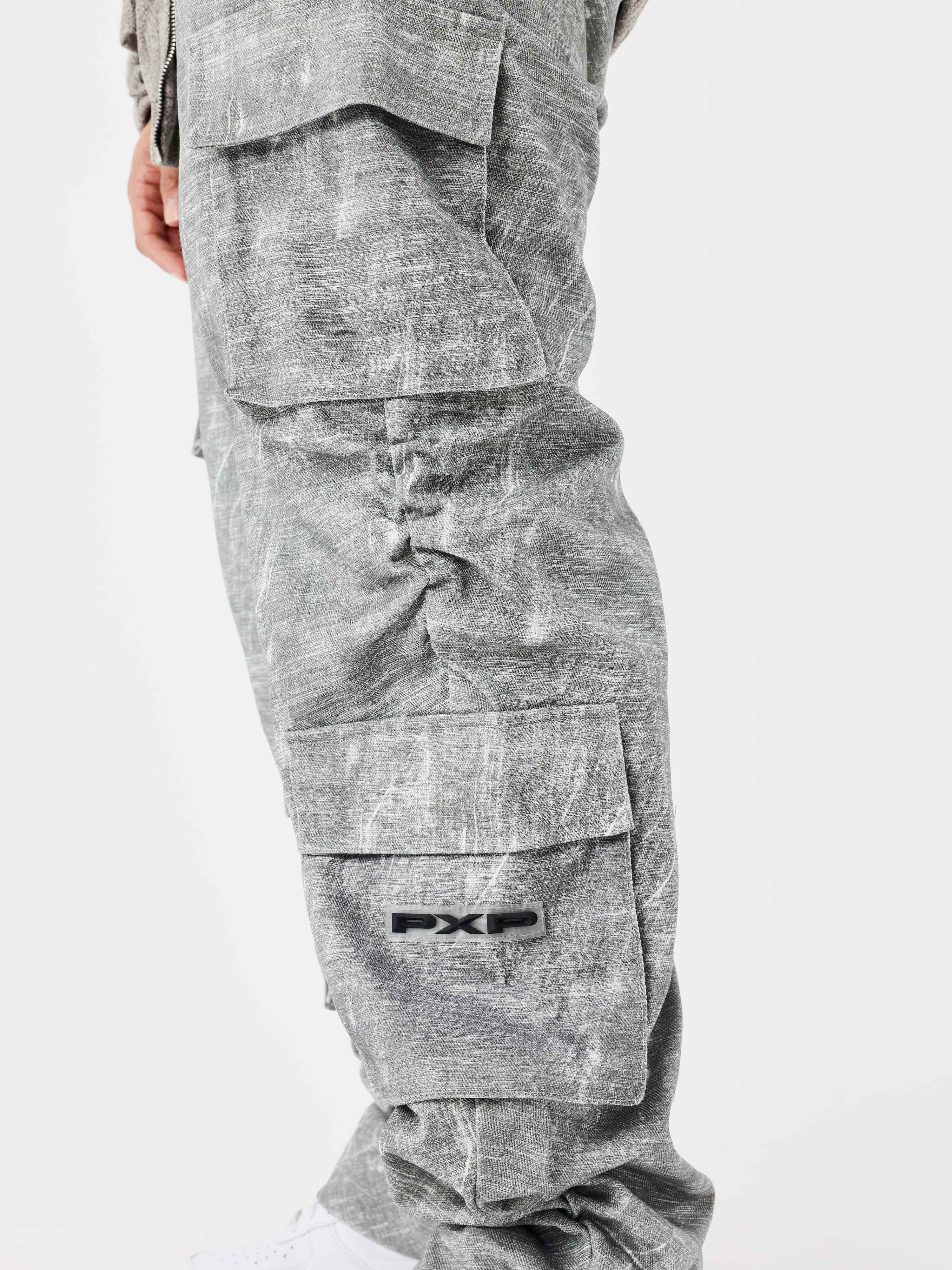 Pantalon a poches effet chiné - Image 4