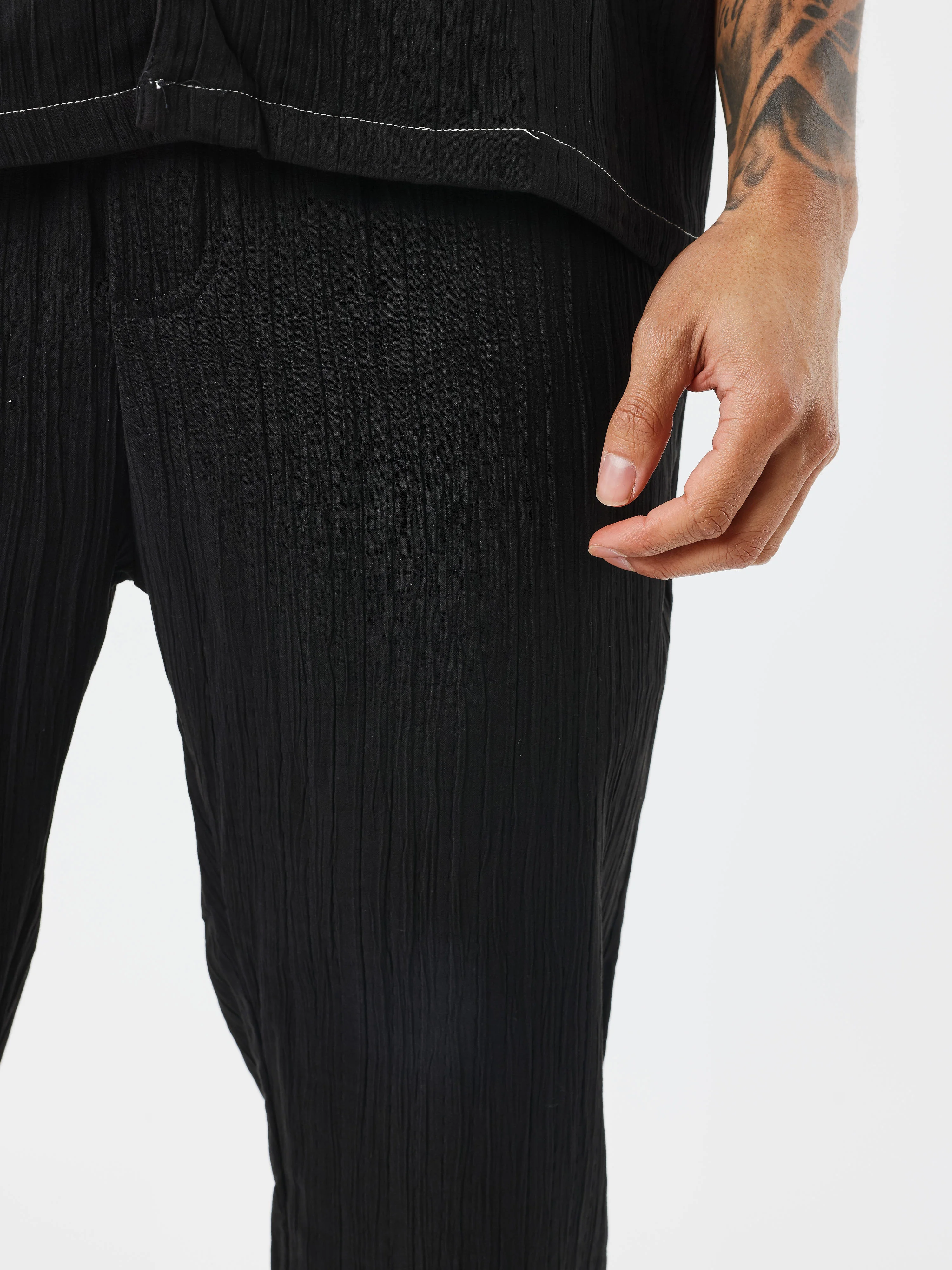 Pantalon décontractée plissée - Image 4
