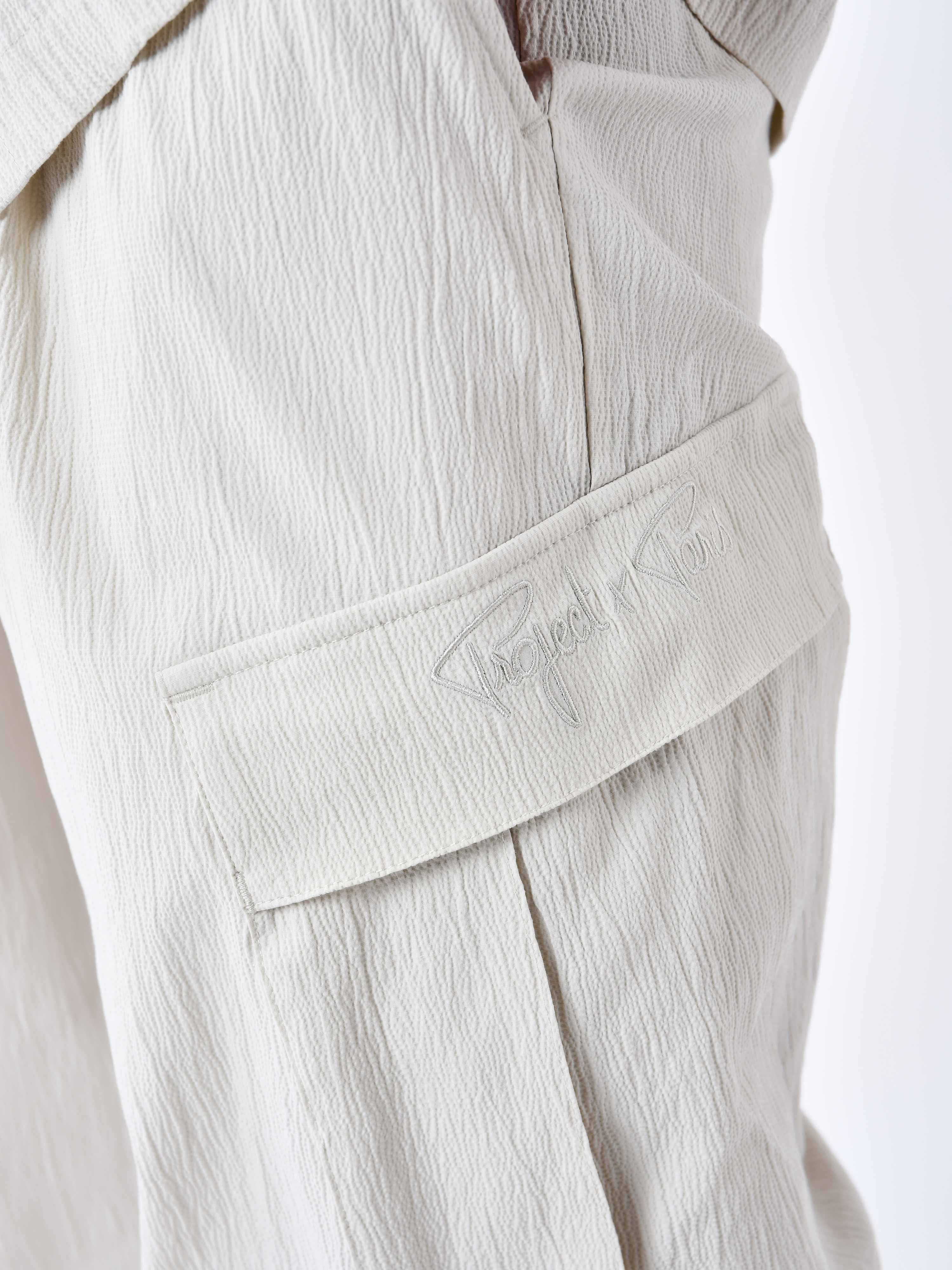 Pantalon effet froissé a poches - Image 3