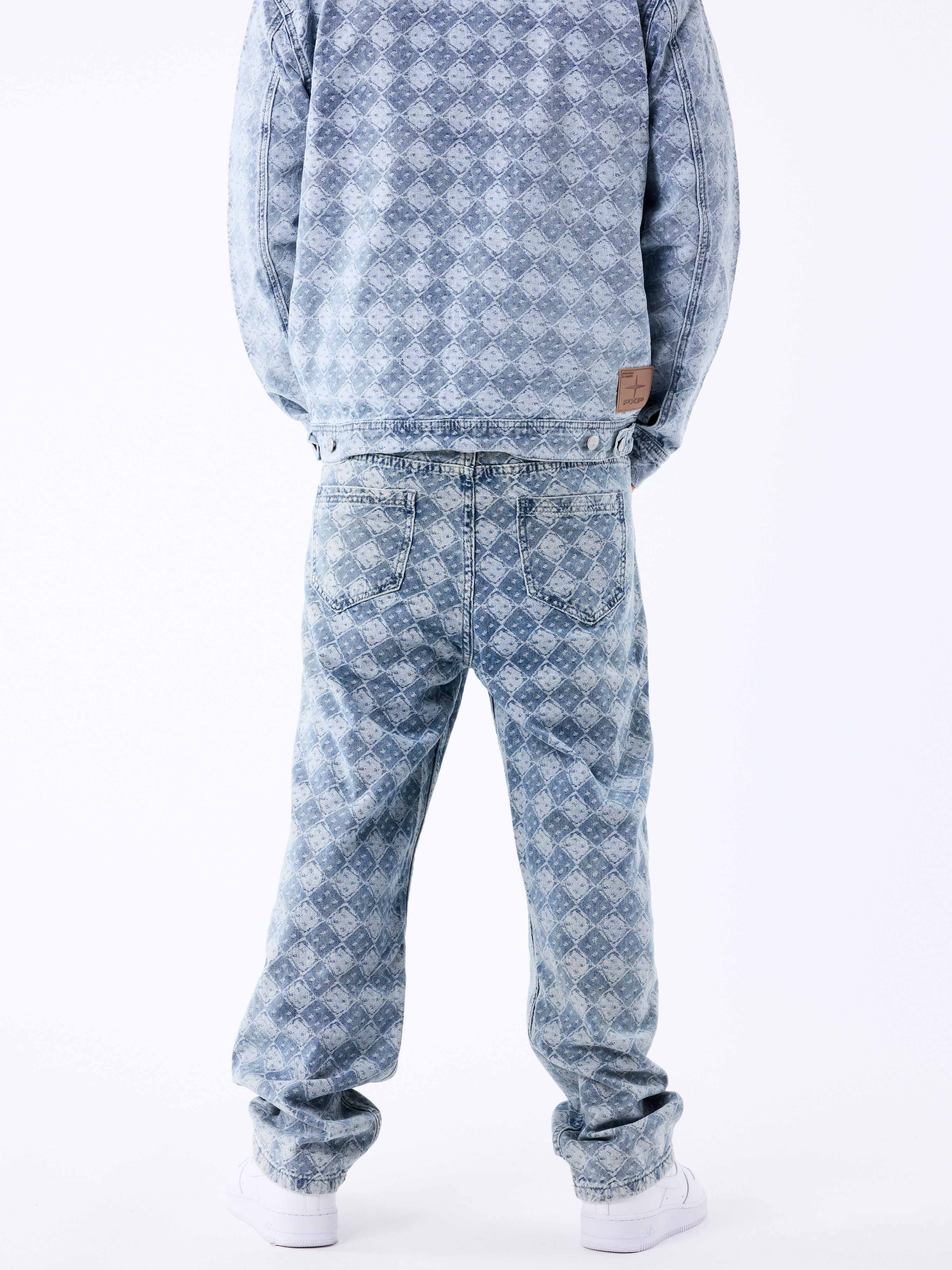 Pantalon en denim à motif géometrique - Image 3
