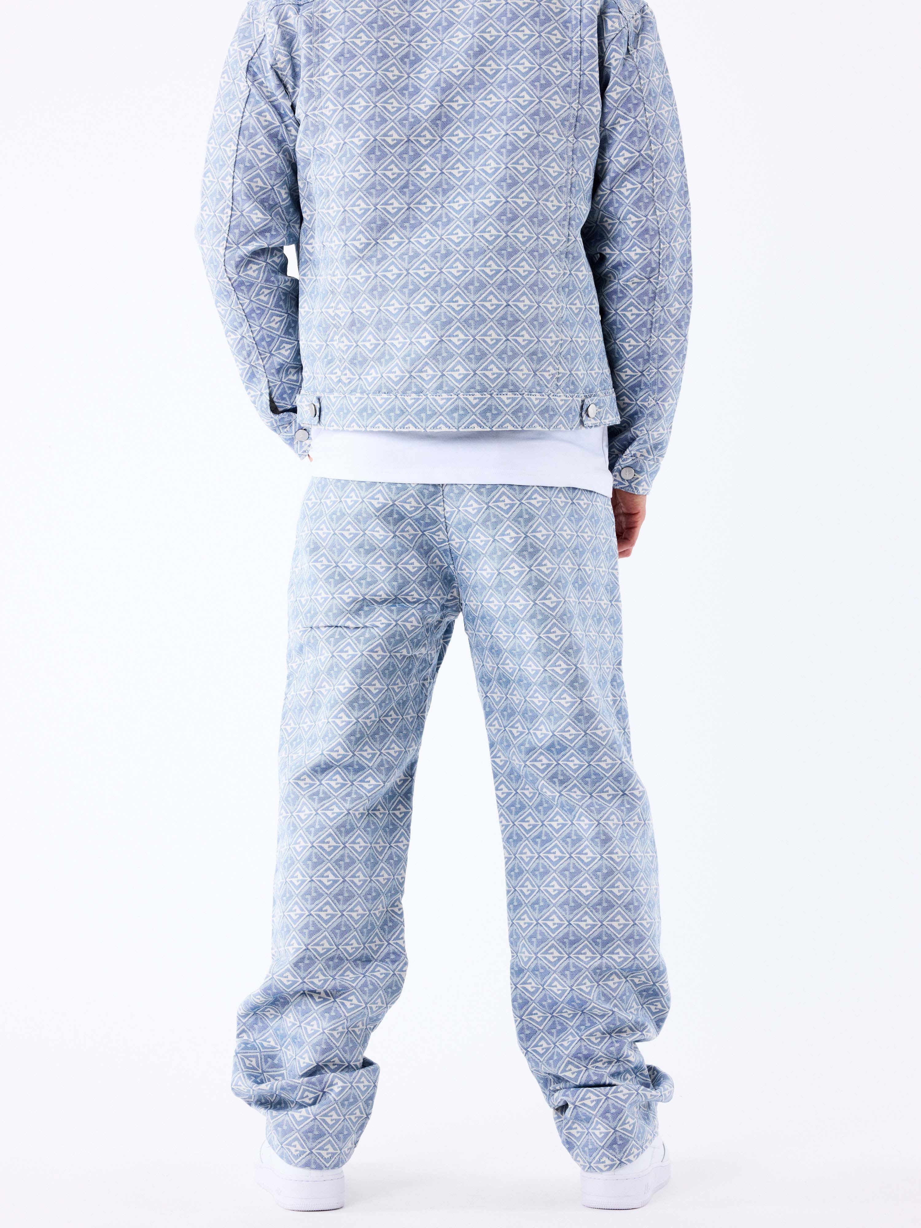Pantalon en toile à motif géometrique - Image 3