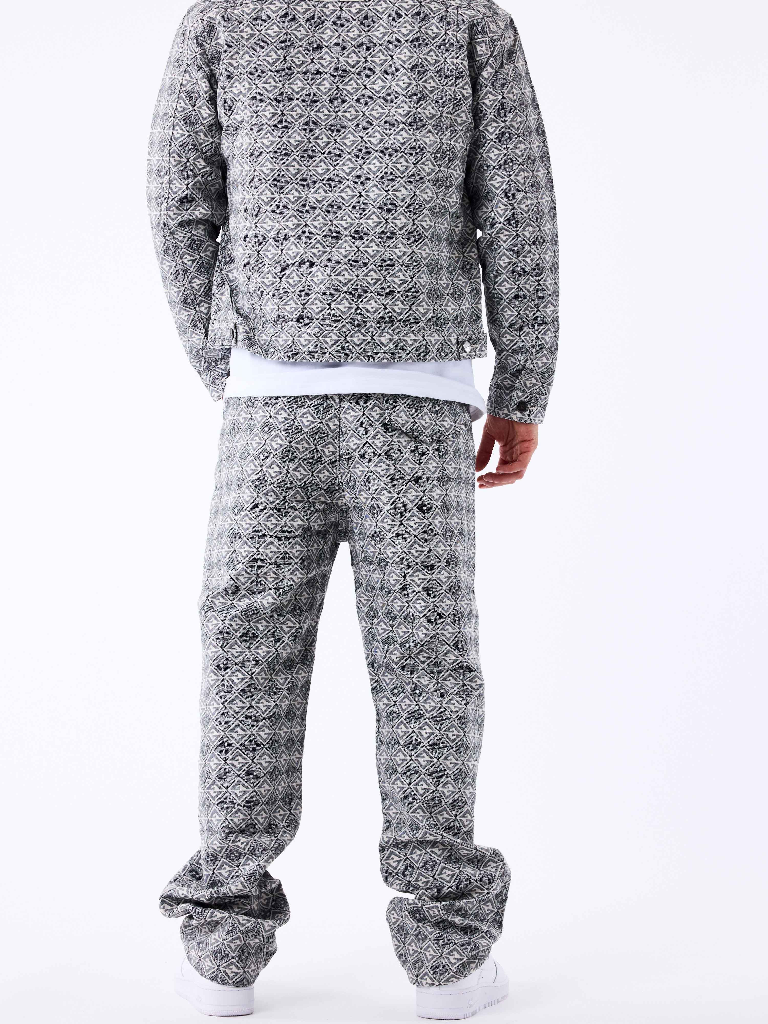 Pantalon en toile à motif géometrique - Image 4
