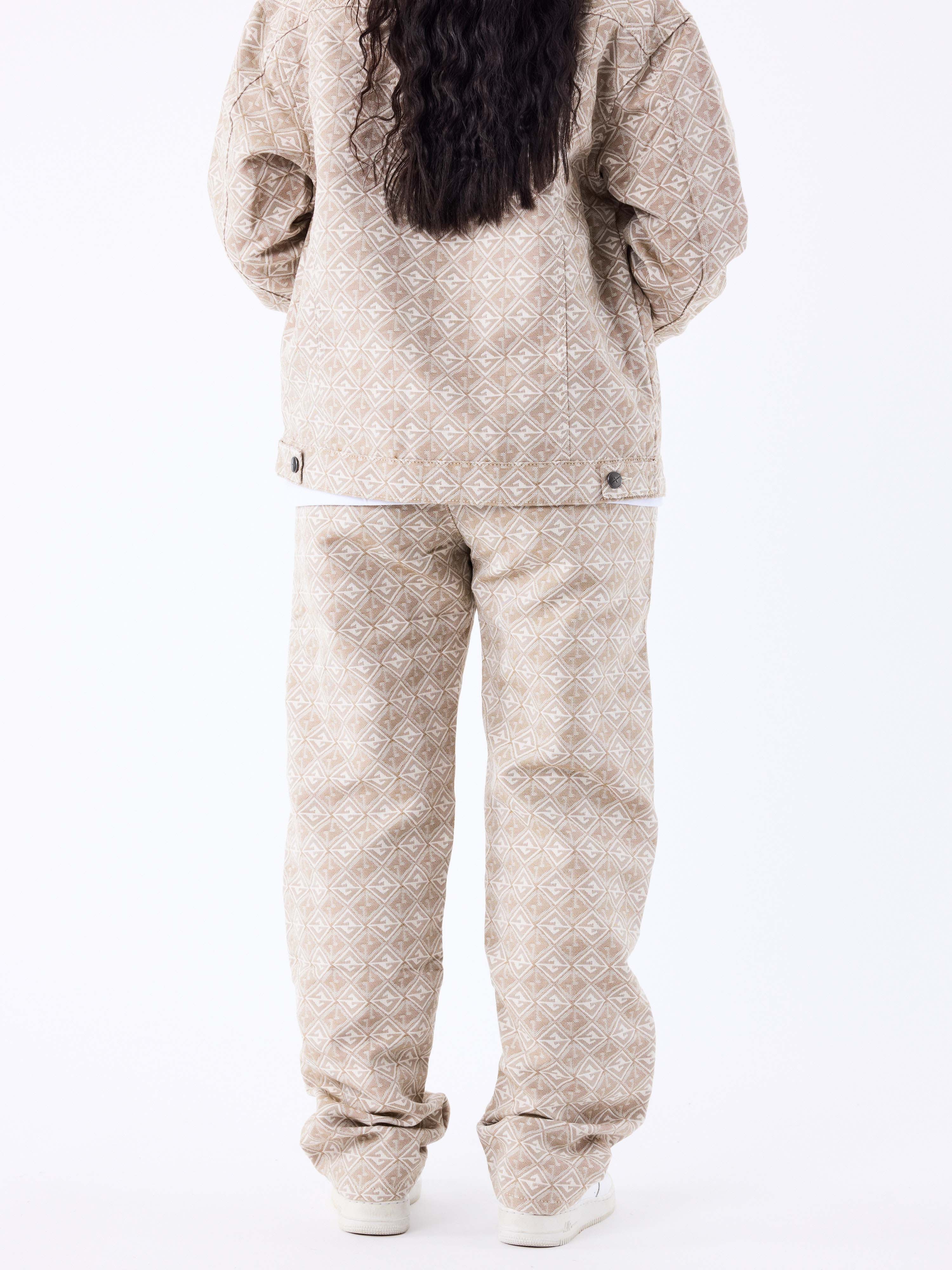 Pantalon en toile à motif géometrique - Image 3