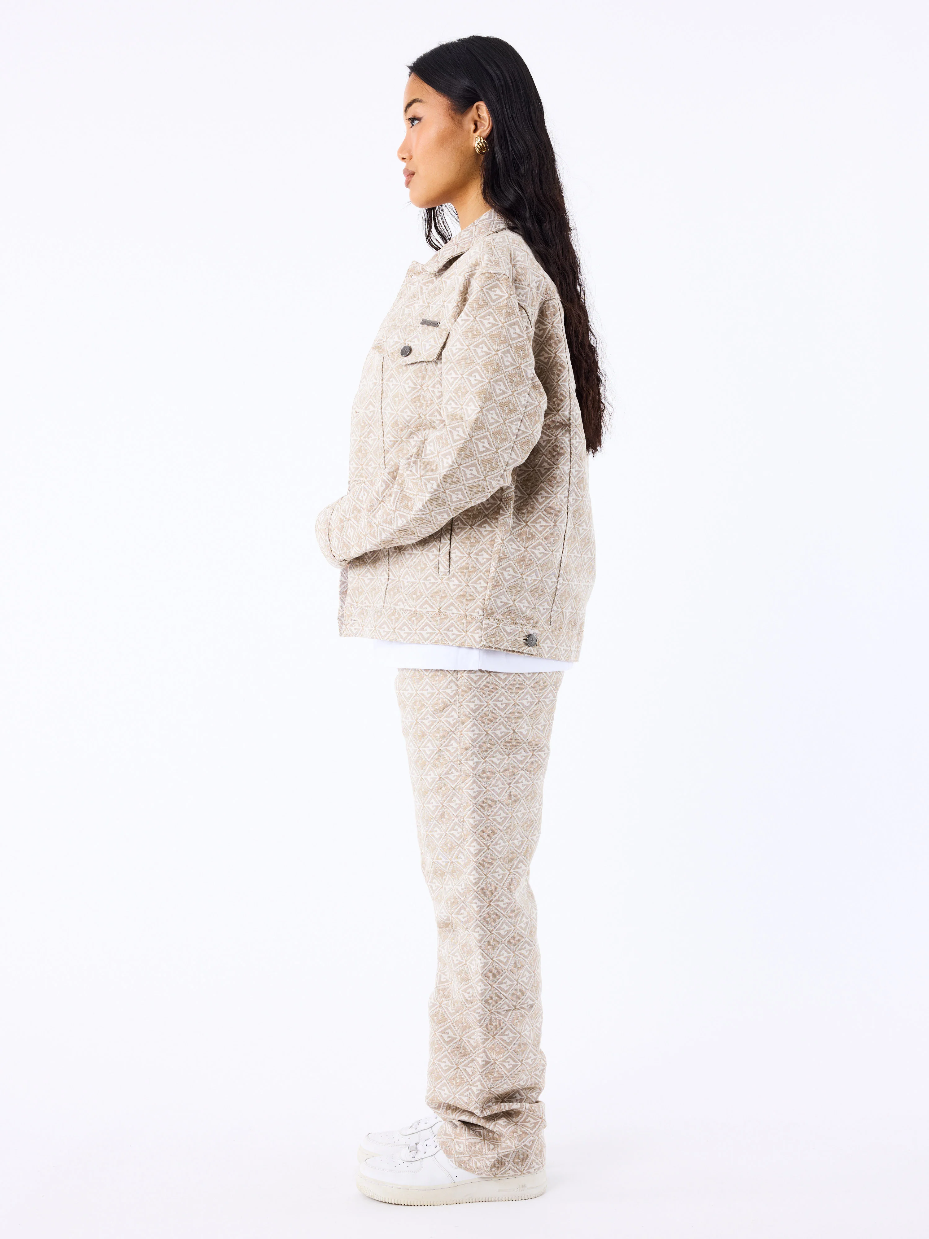Pantalon en toile à motif géometrique - Image 5