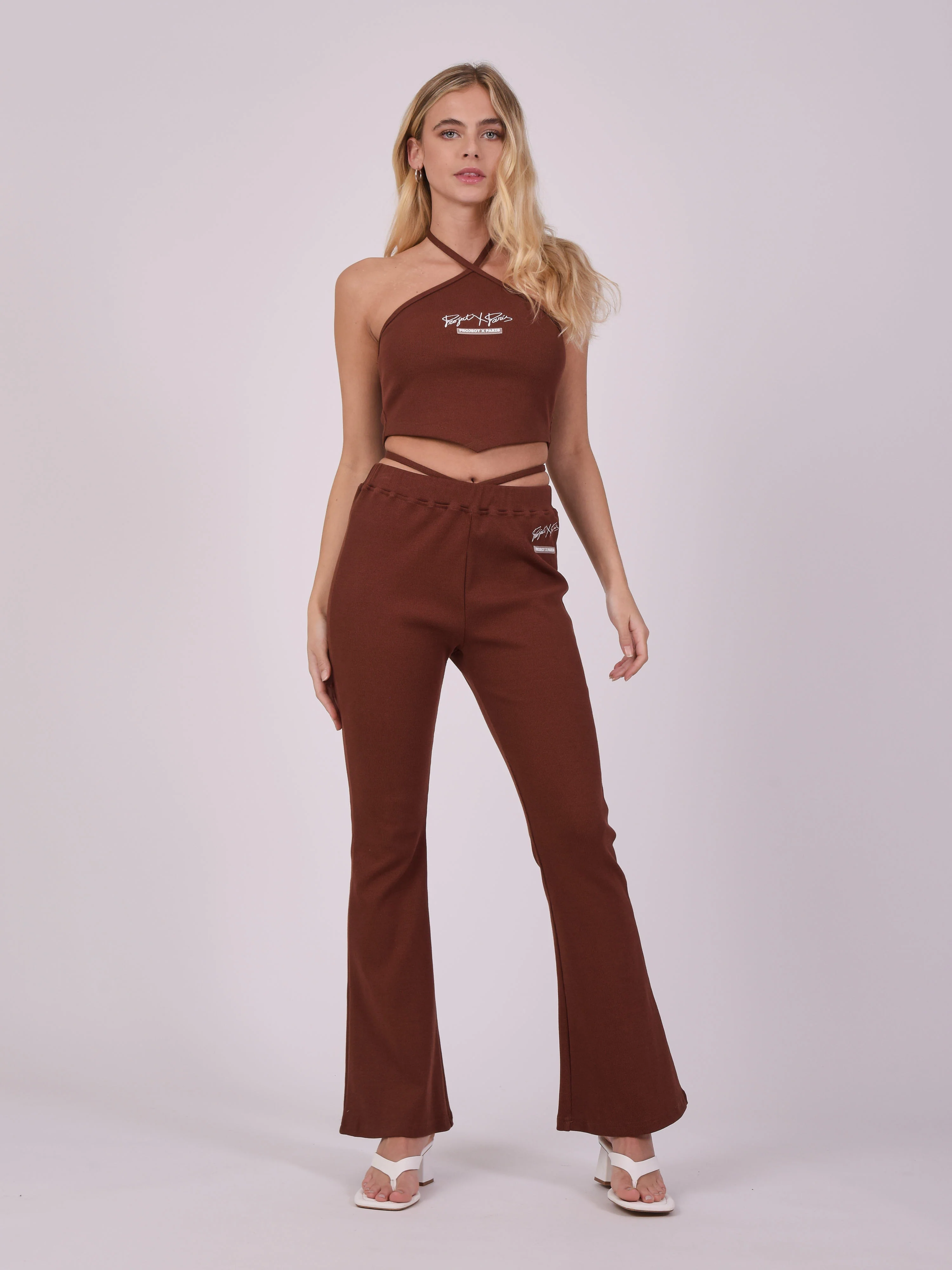 Pantalon flare à lanière - Image 3