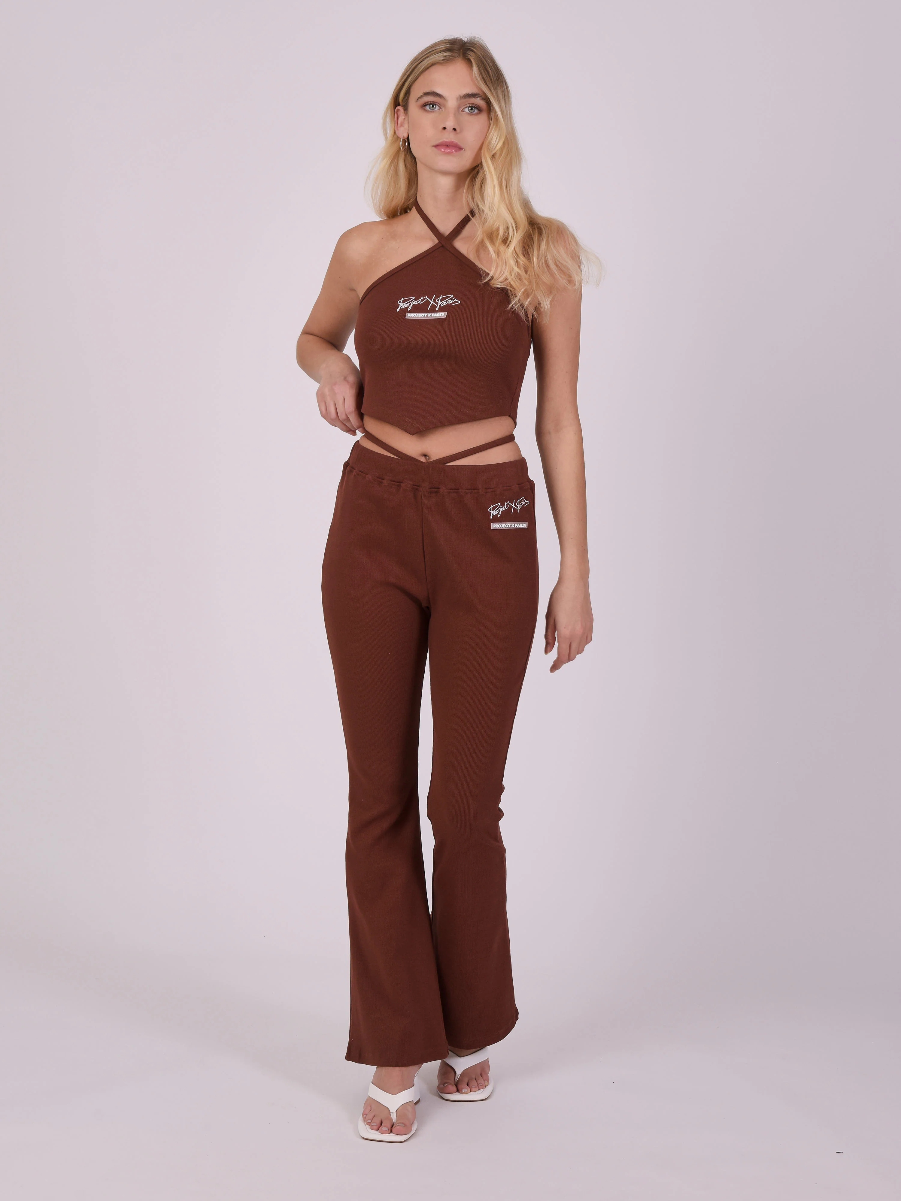 Pantalon flare à lanière - Image 4