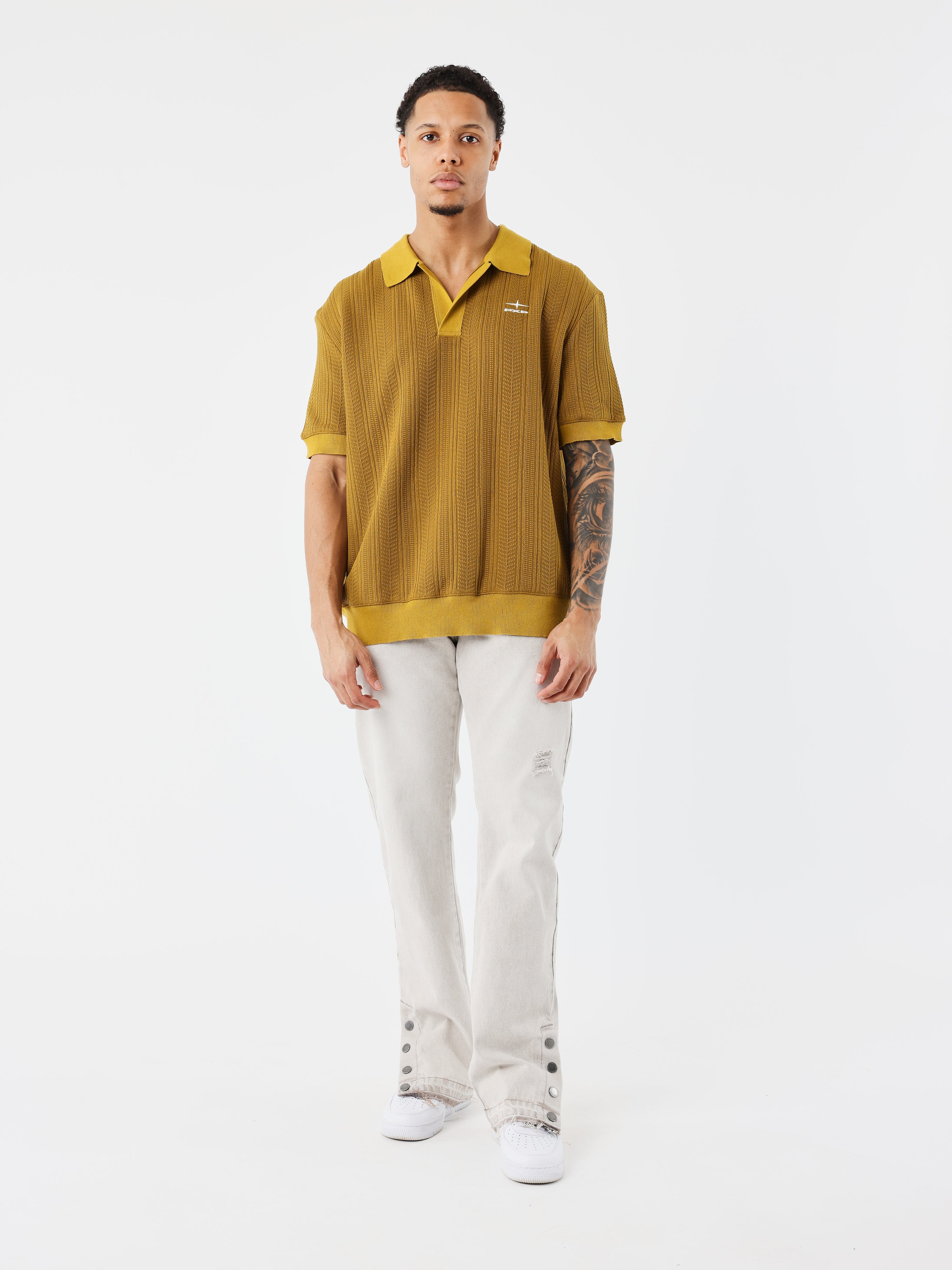 Polo en maille Preppy texturé - Image 5