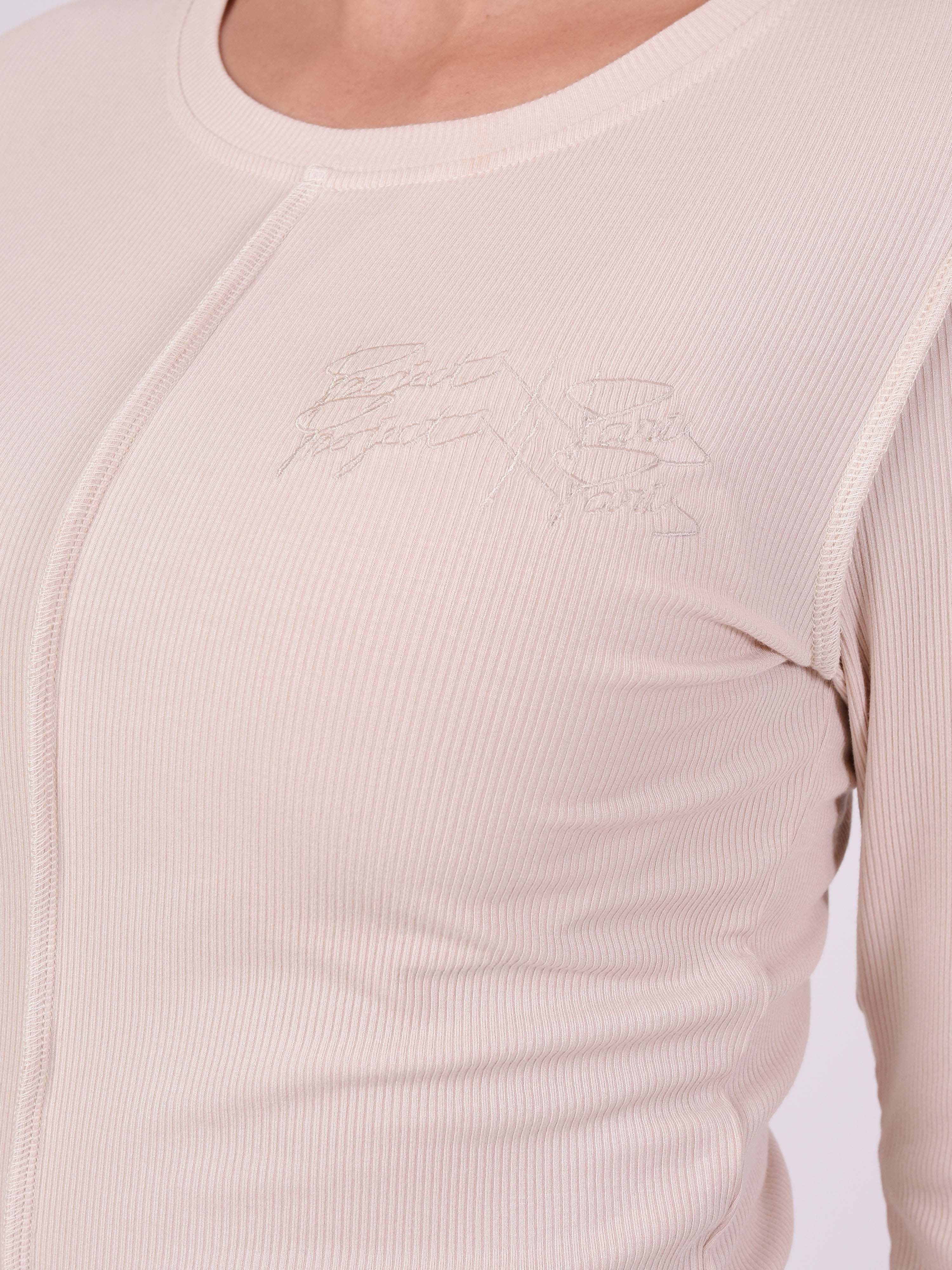 Pull manches longues coutures apparentes - Image 6