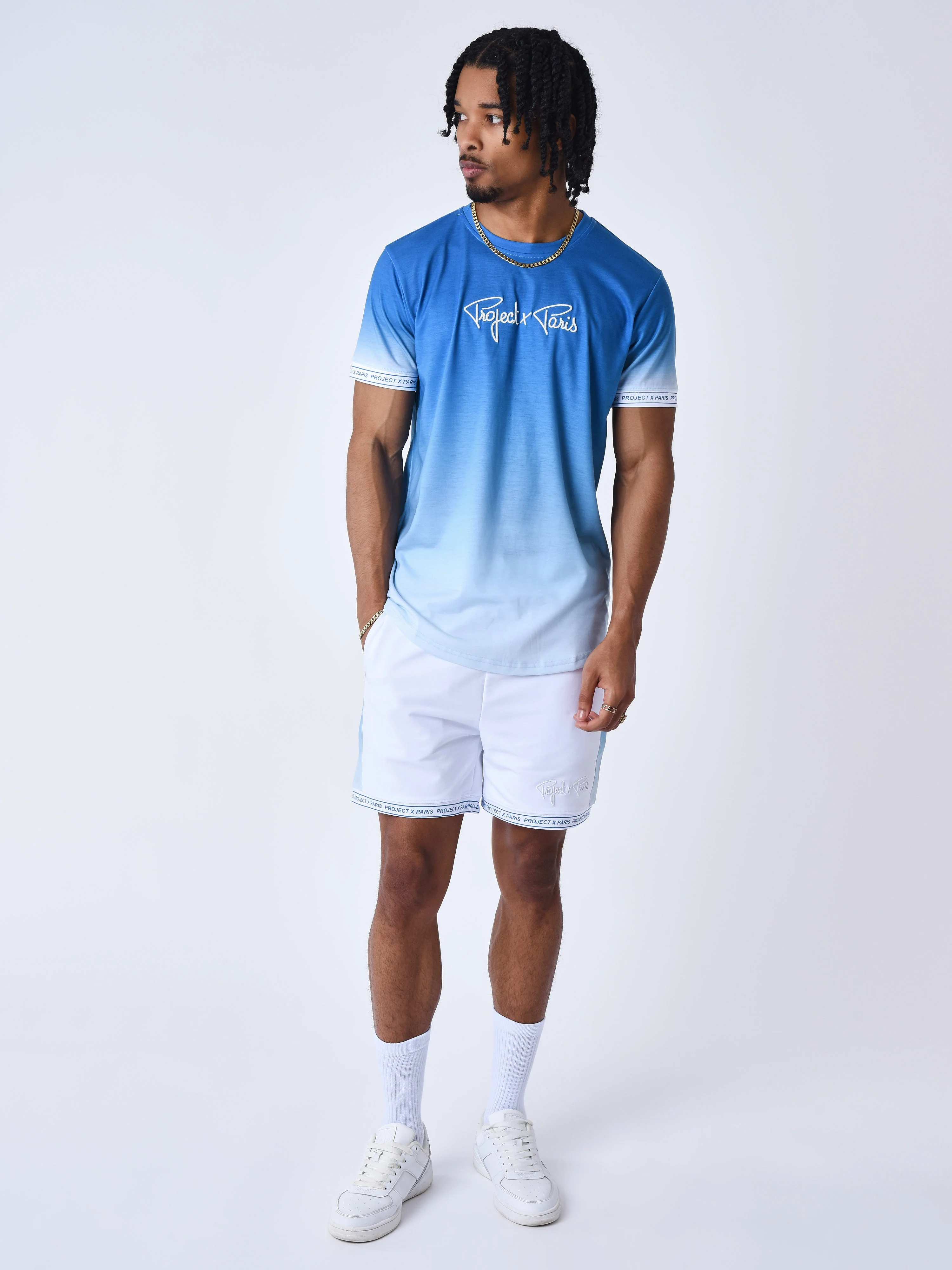 Short à bande effet dégradé