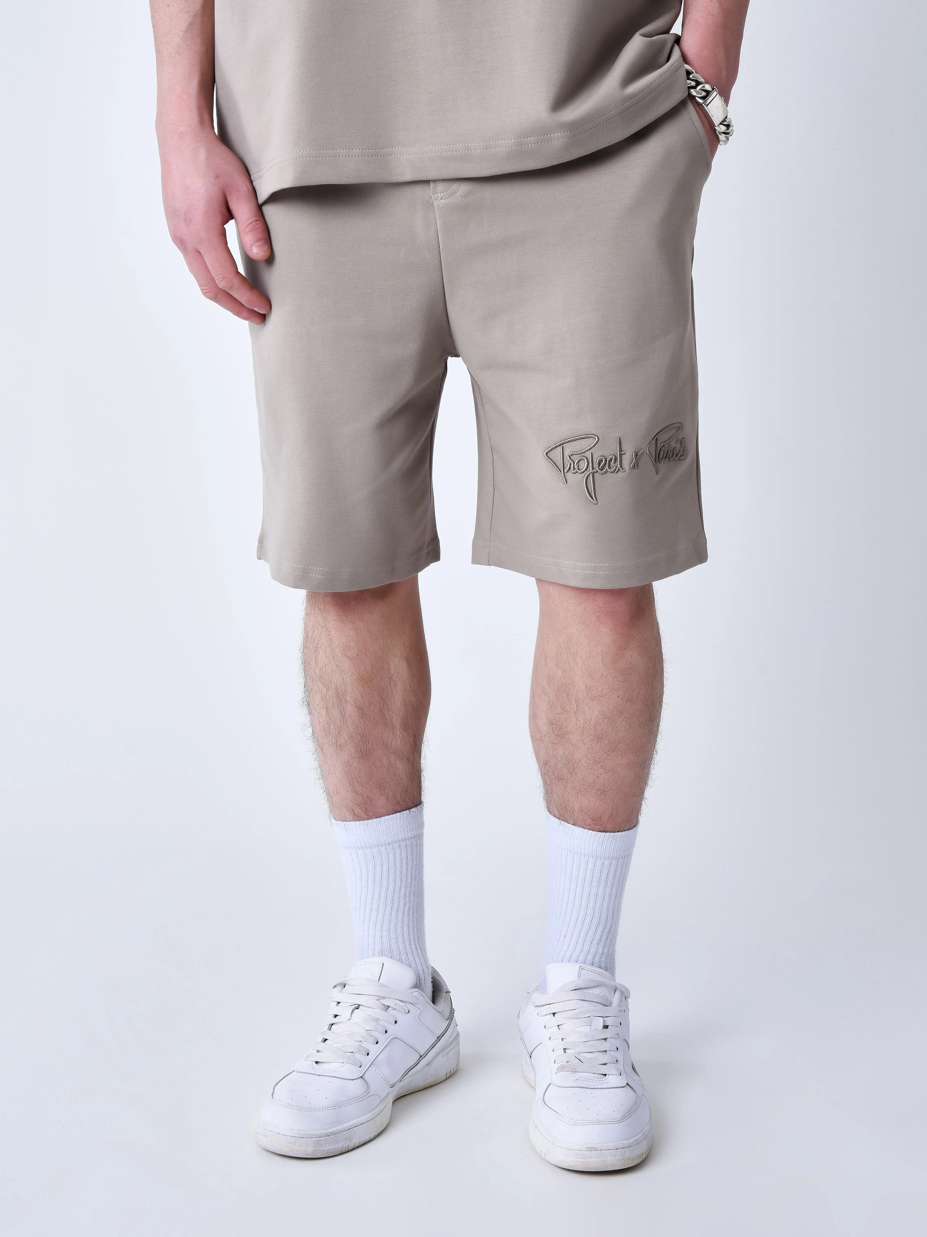 Short classique brodé Signature - Image 2