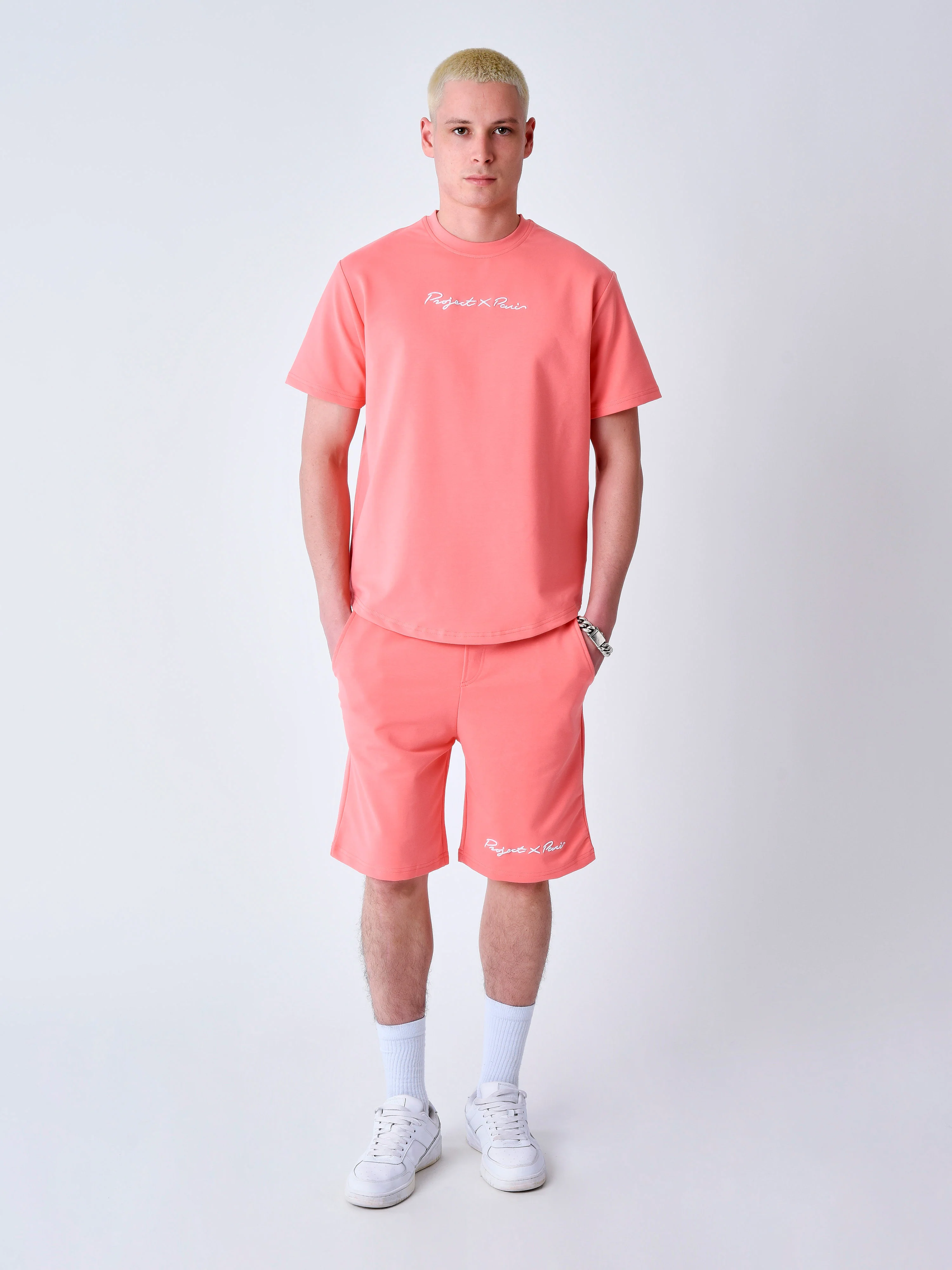 Short classique brodé