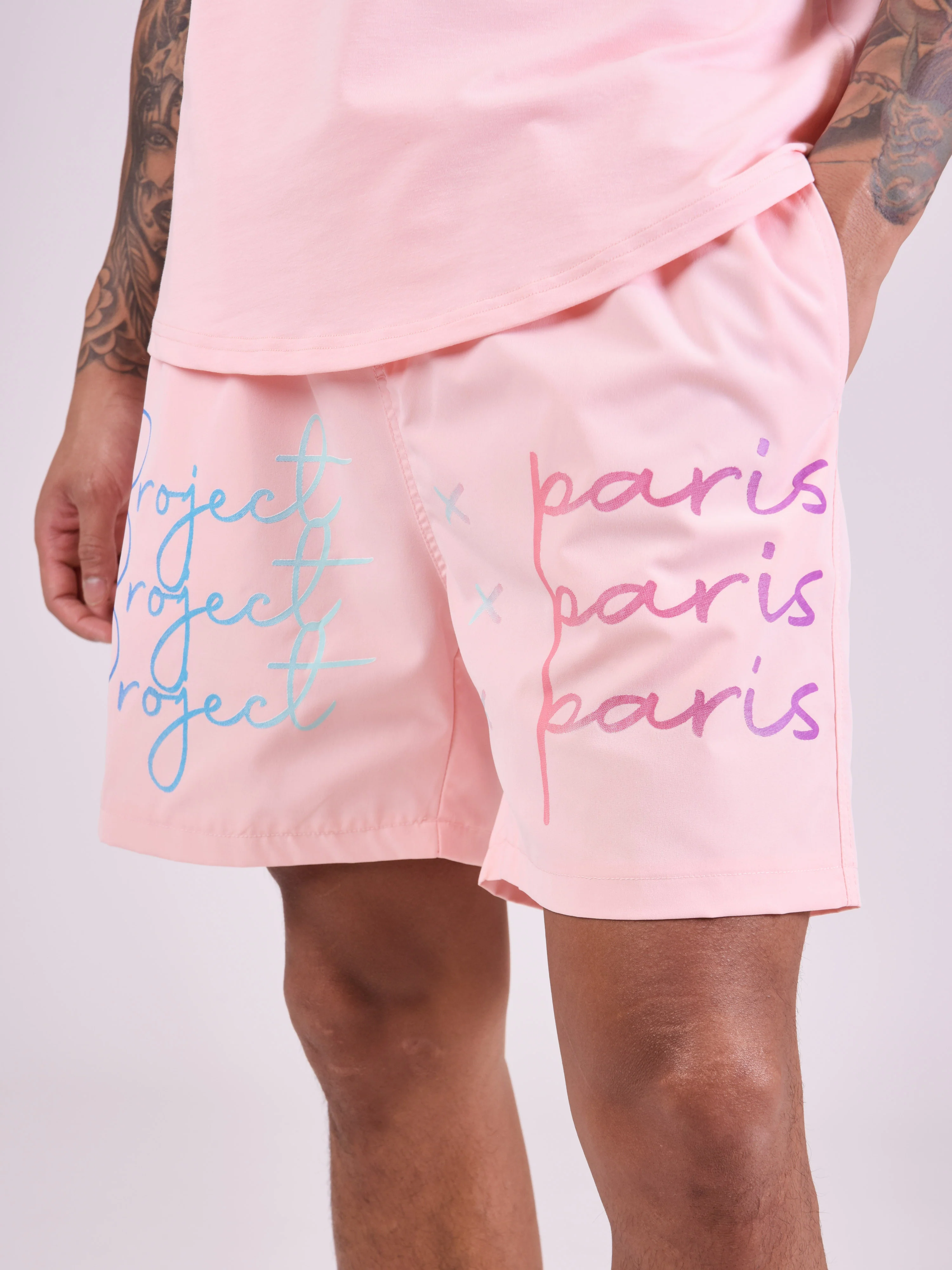 Short grand logo imprimé dégradé - Image 6