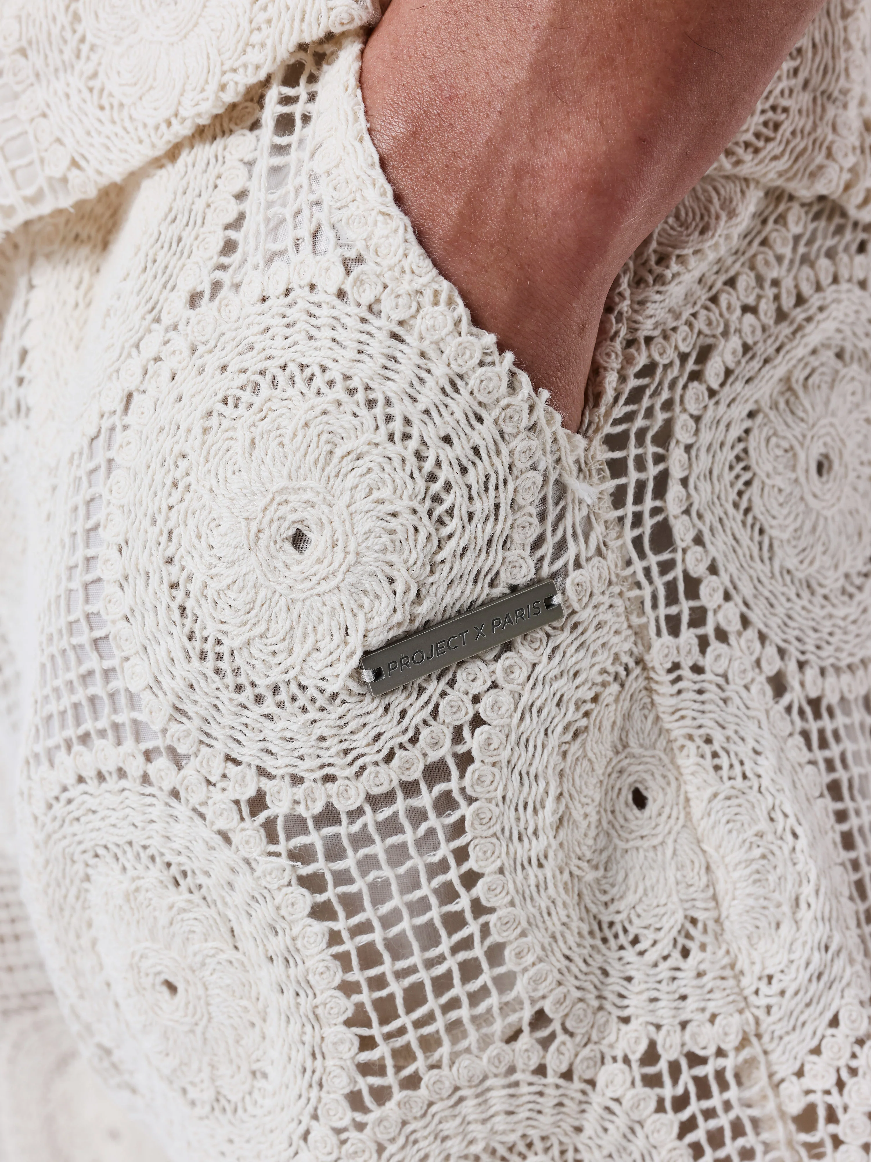 Short Kalash x PXP Ă patchwork de broderie - Image 5