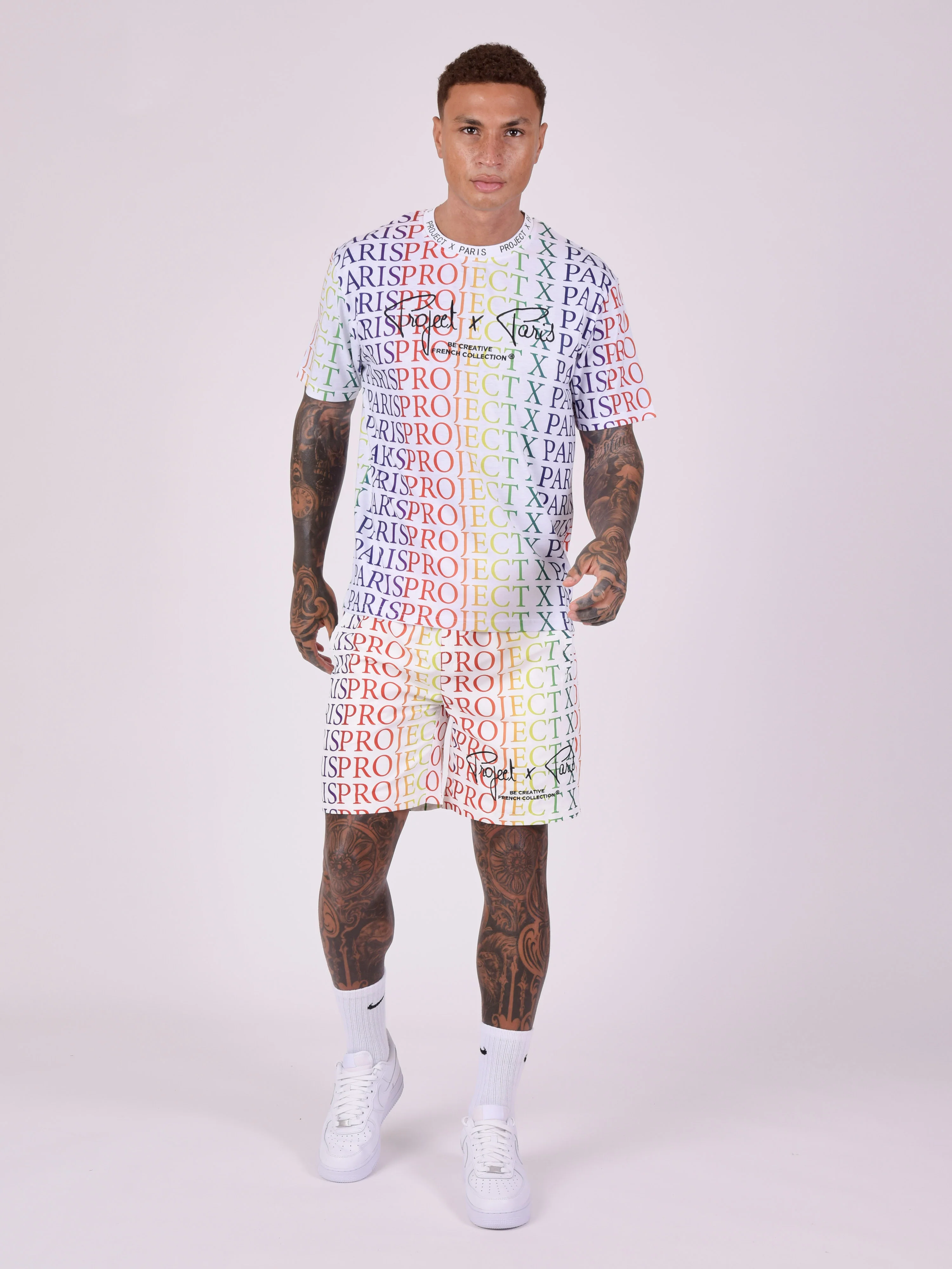 Short motif logo dégradé arc-en-ciel - Image 3