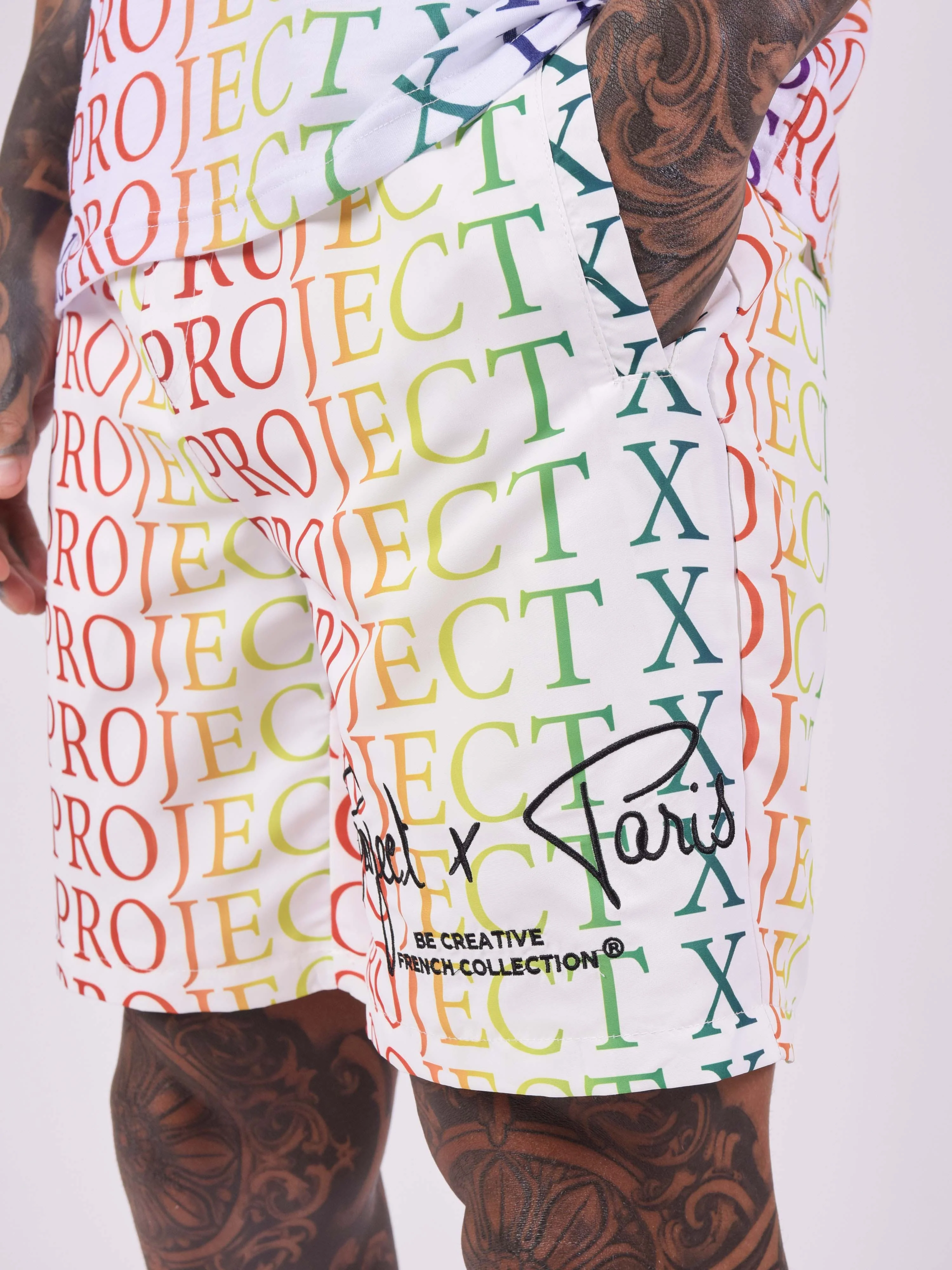 Short motif logo dégradé arc-en-ciel - Image 6