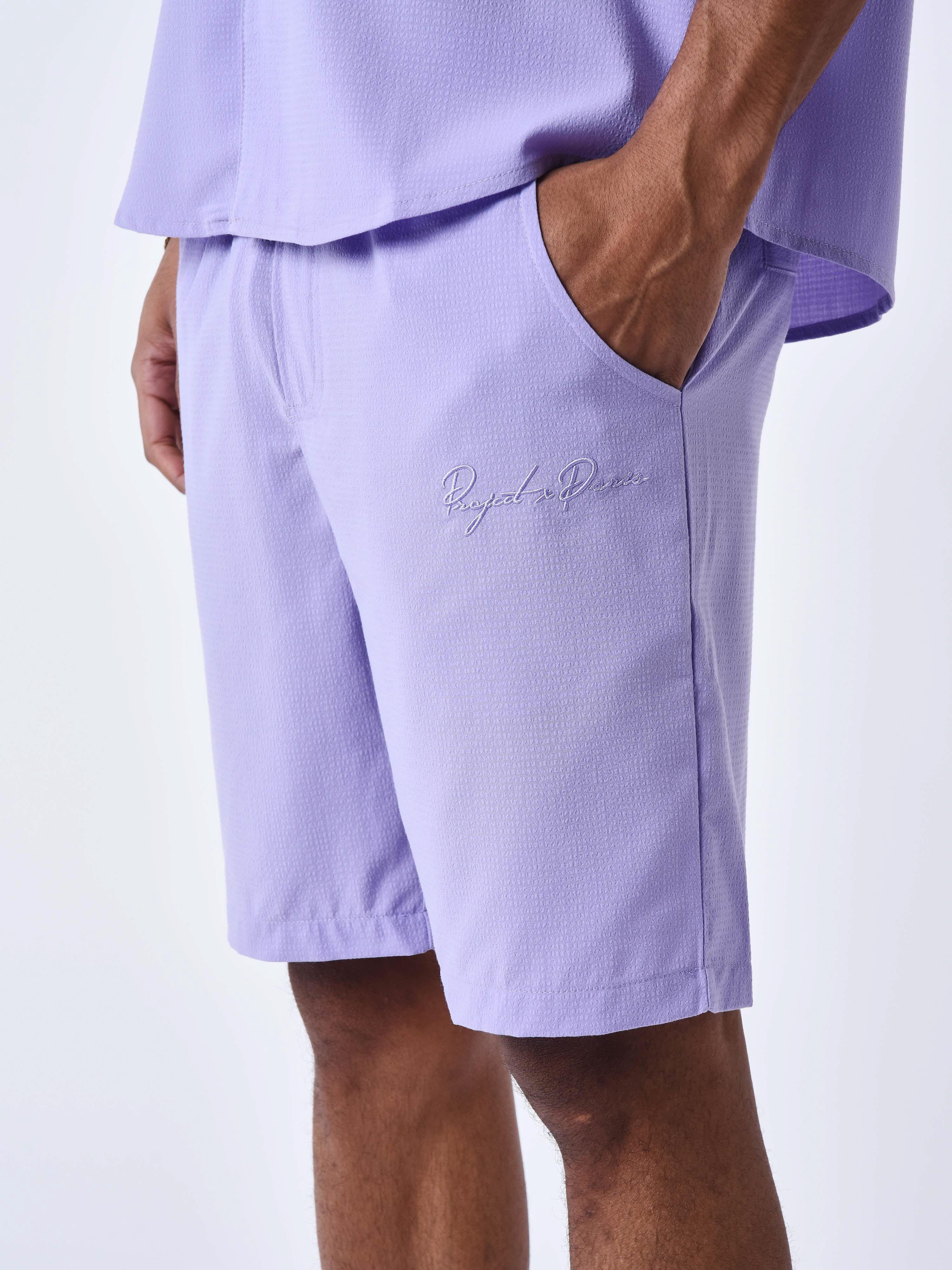 Short texturé brodé - Image 4