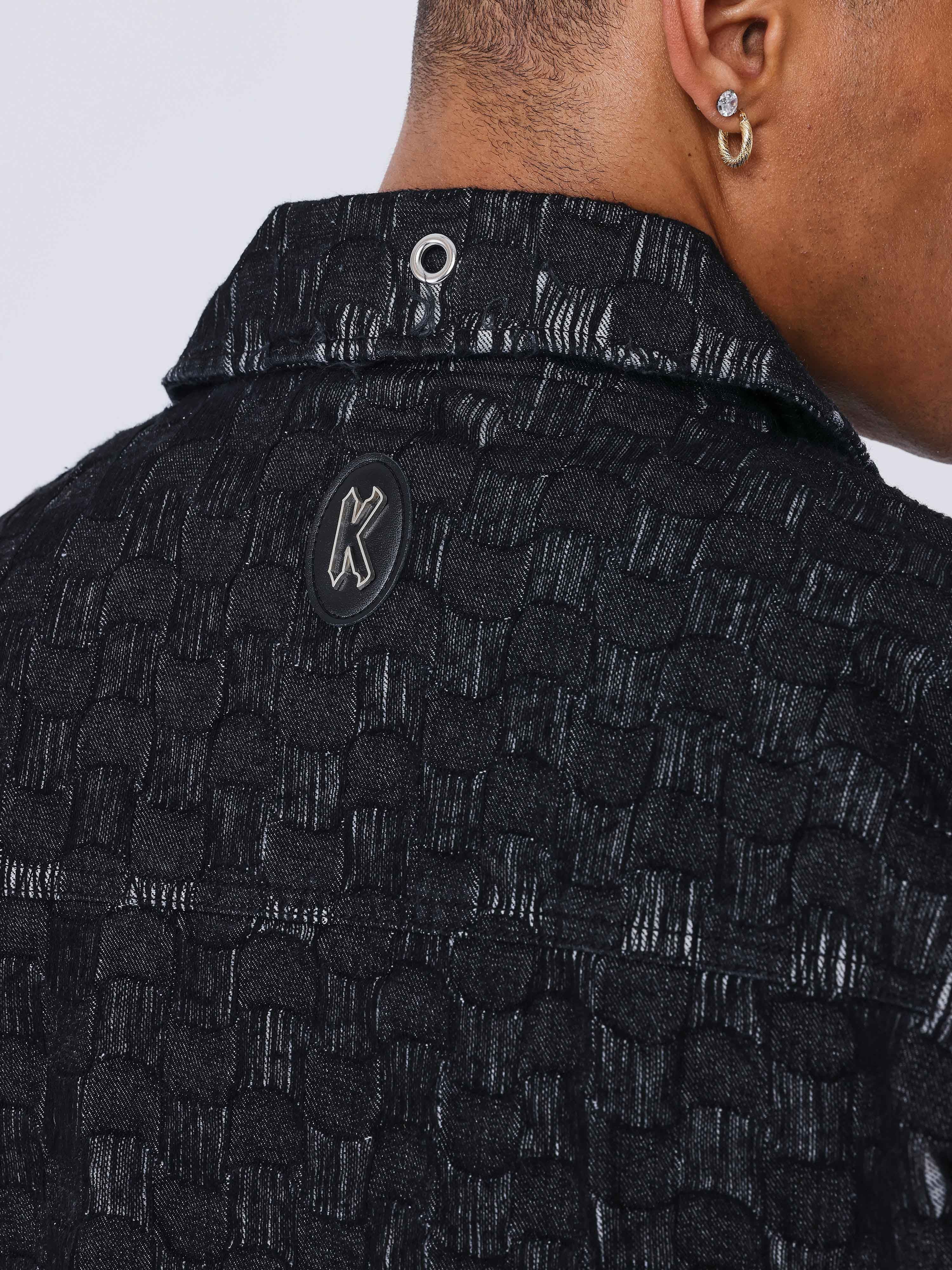 Surchemise Kalash x PXP en denim a motif damier - Image 6