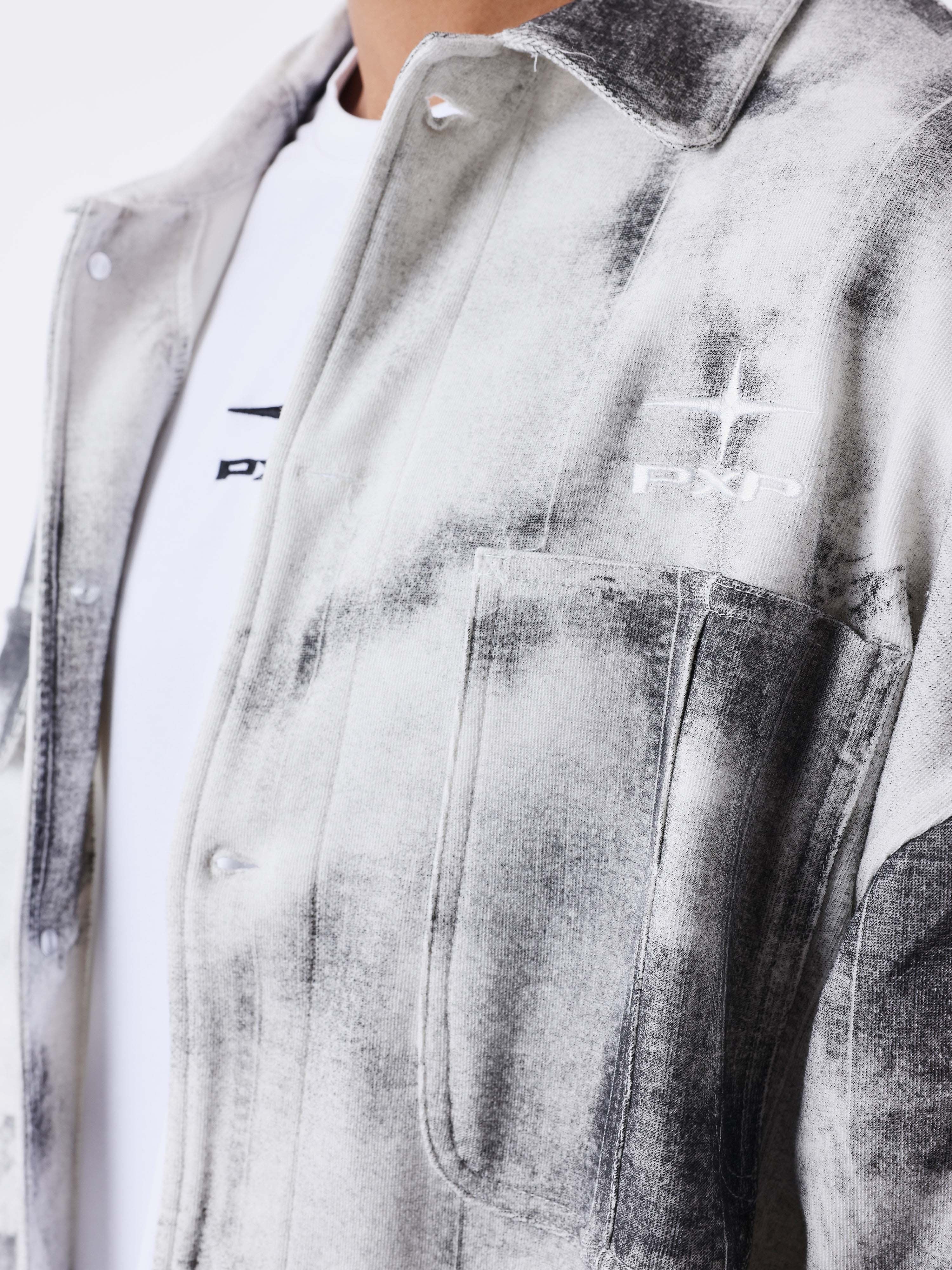 Surchemise Kalash x PXP en toile delavé - Image 4