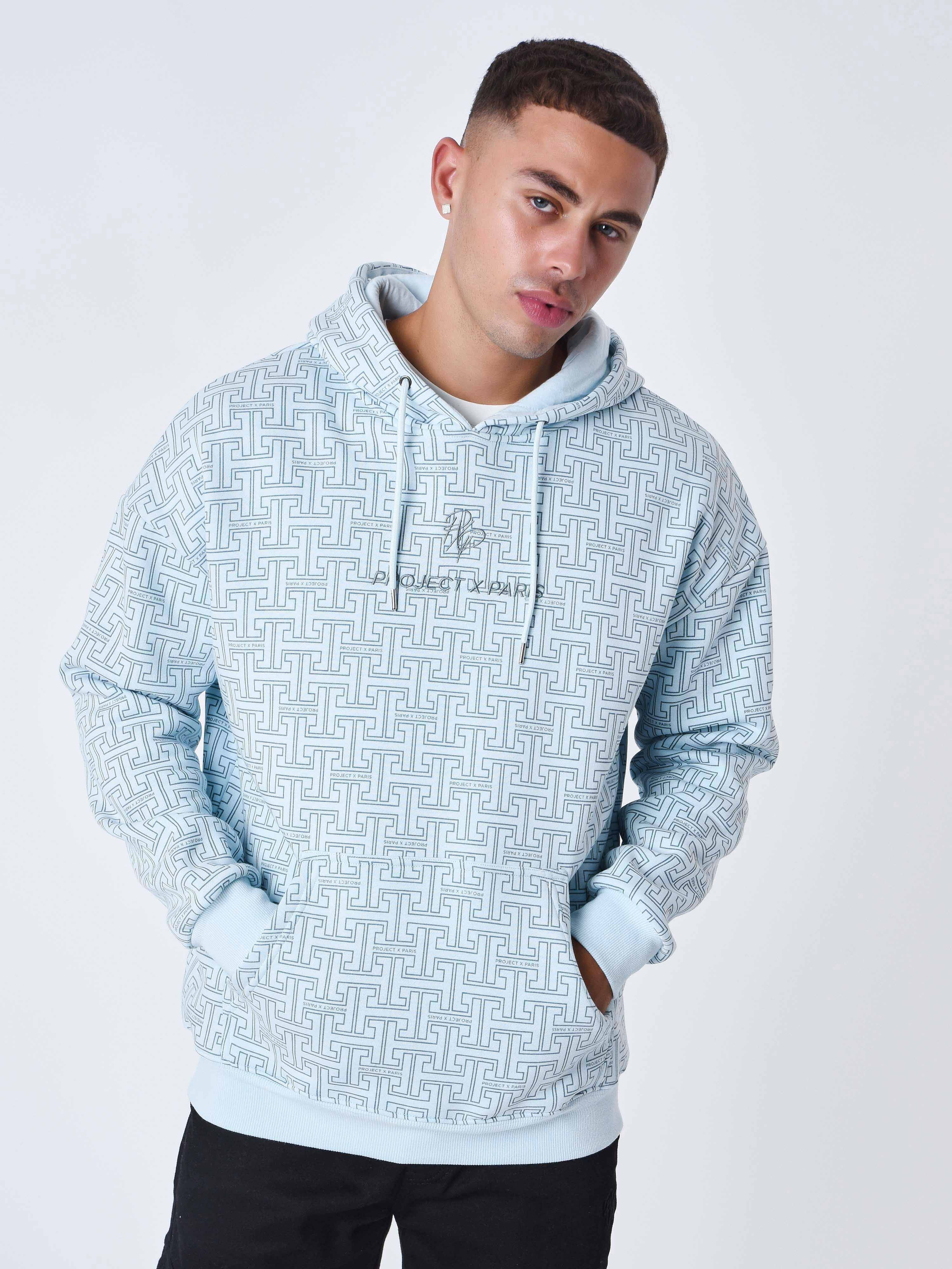 Sweat Ă Capuche all over labyrinthe