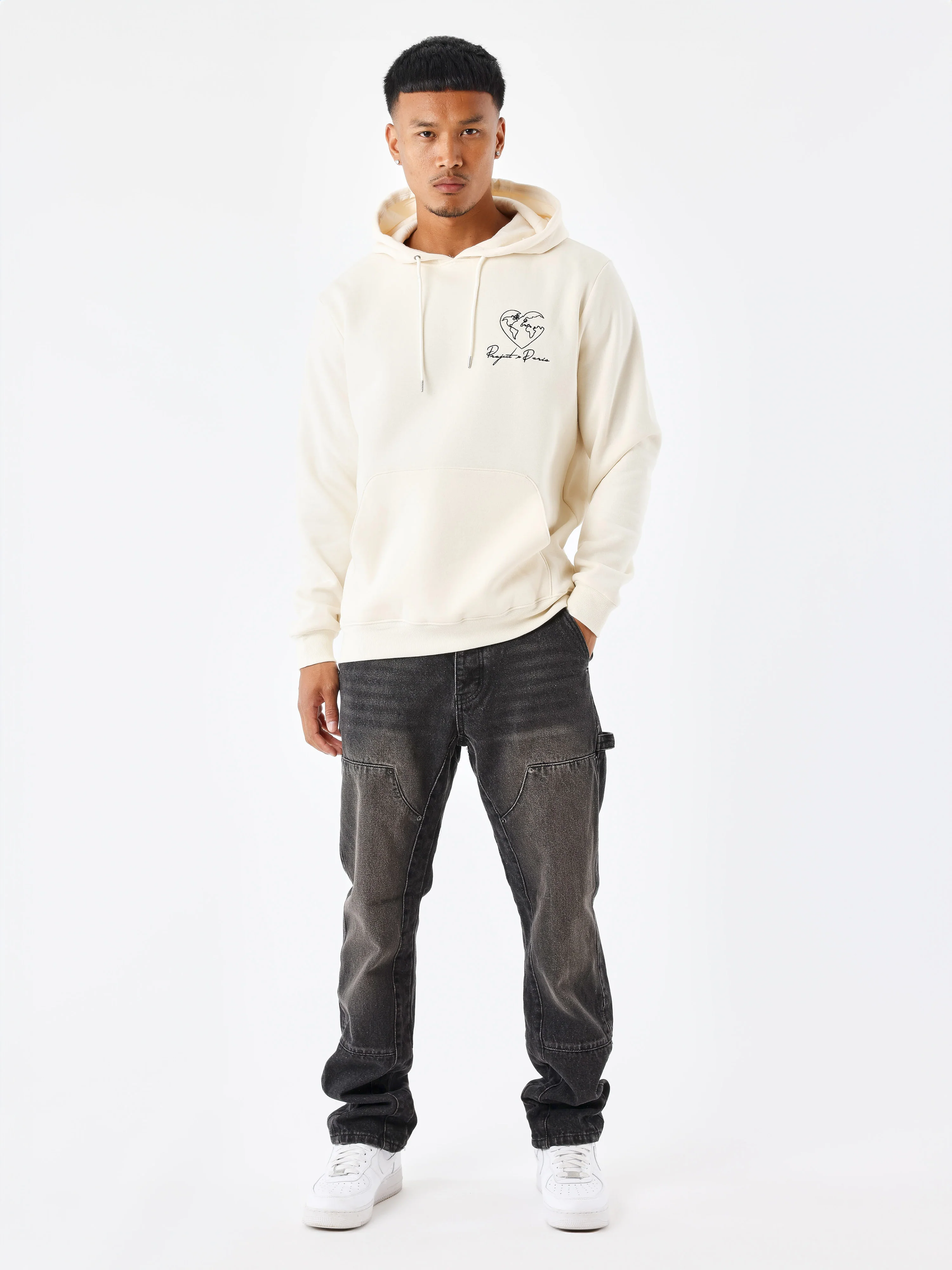 Sweat Ă Capuche motif coeurmonde - Image 3