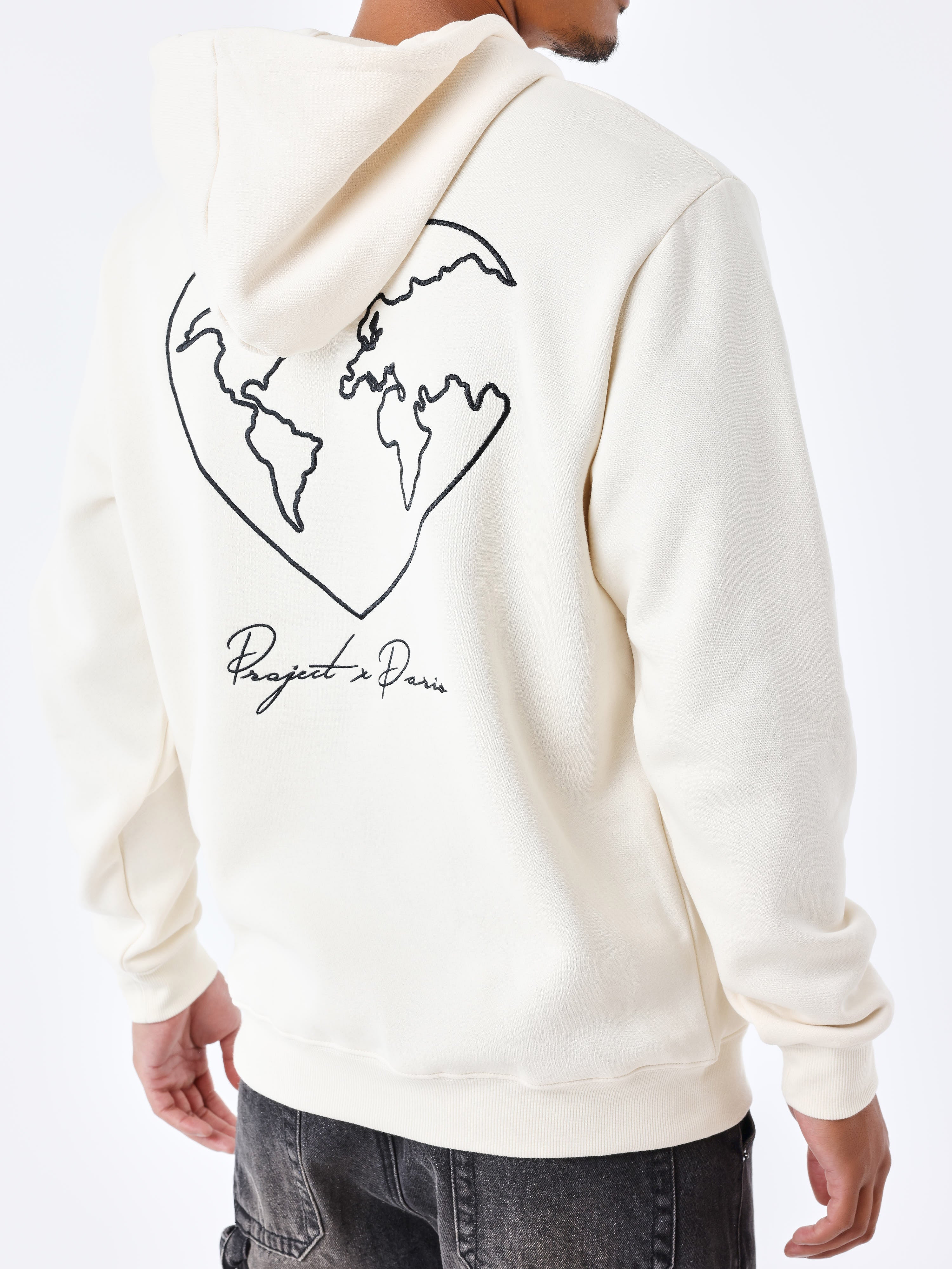 Sweat Ă Capuche motif coeurmonde - Image 5