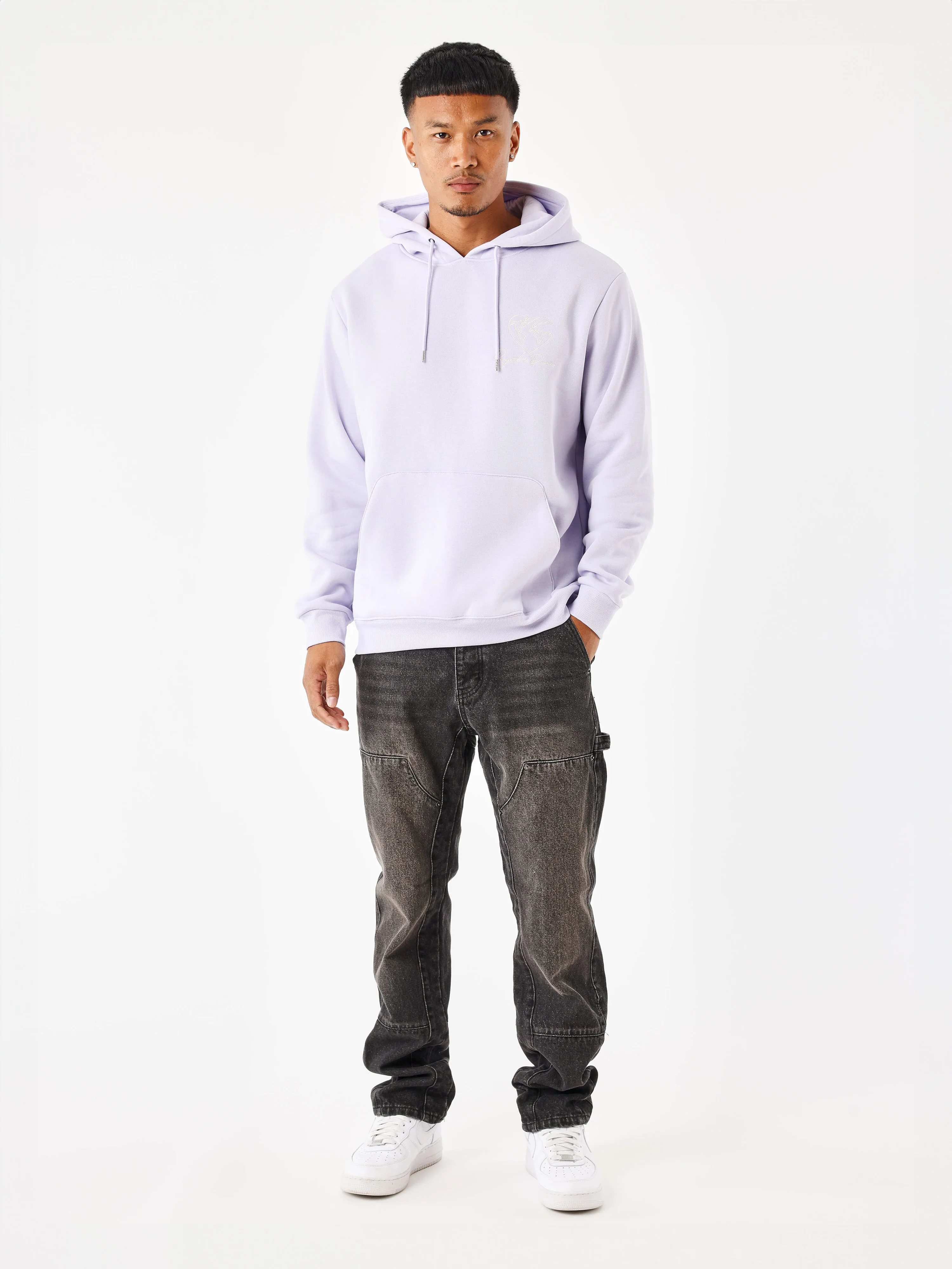 Sweat Ă Capuche motif coeurmonde - Image 3