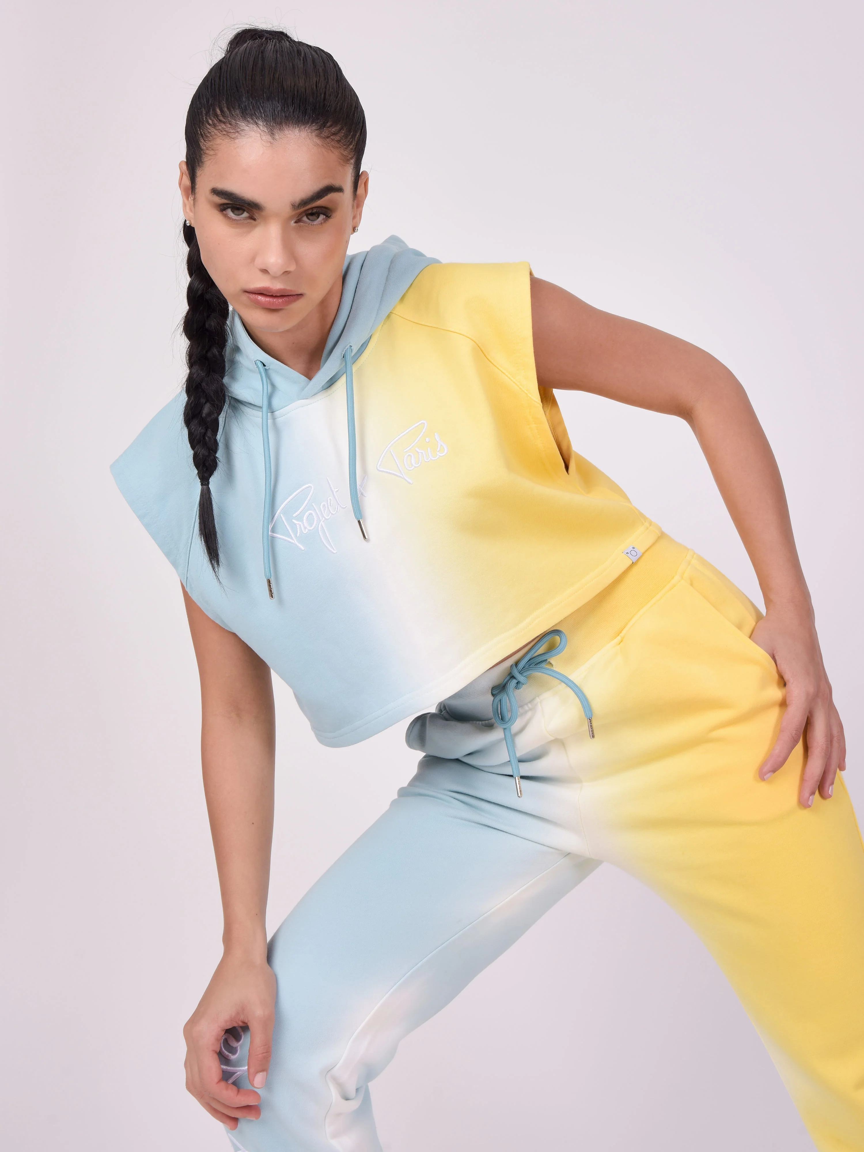 Sweat à Capuche sans manche dégradé - Image 3