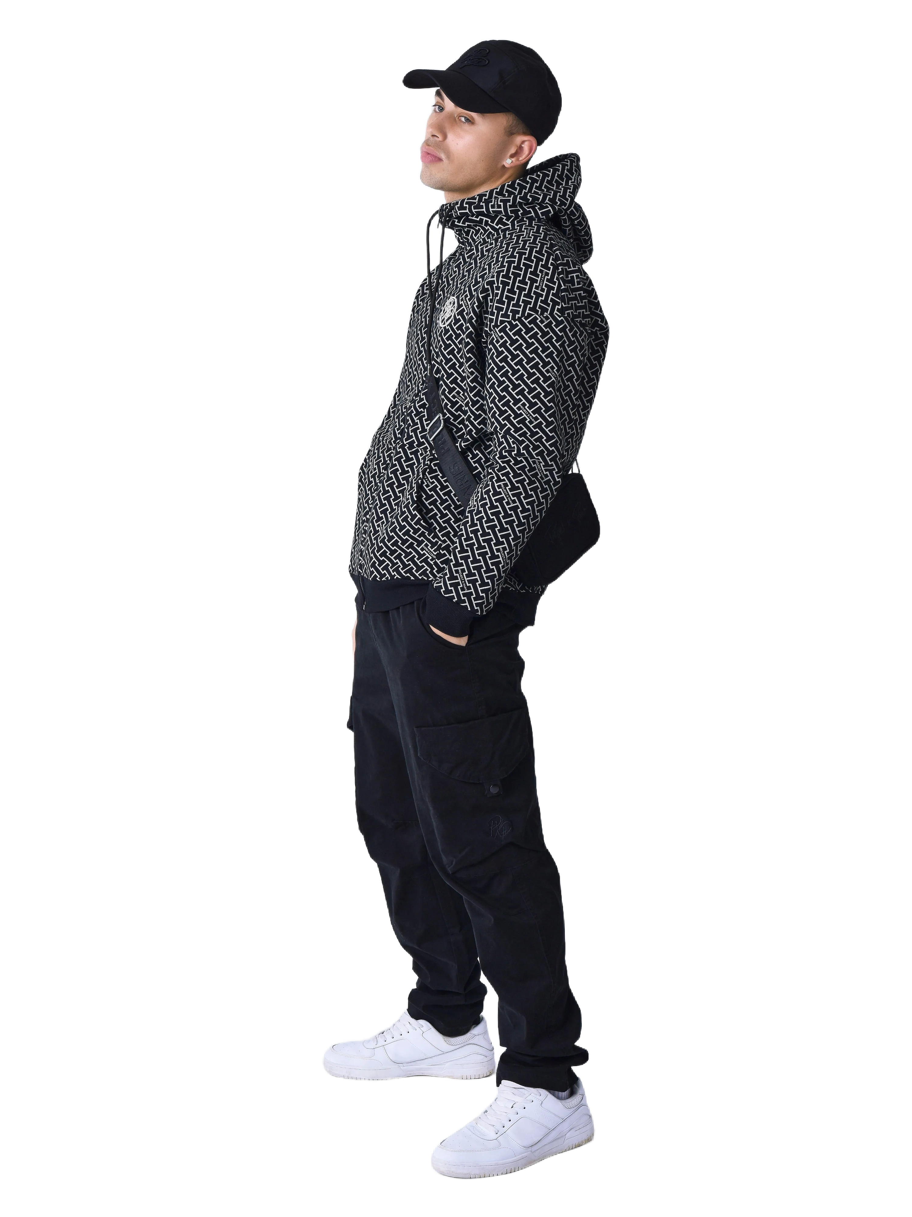 Sweat à Capuche zippé imprimé monogramme - Image 4