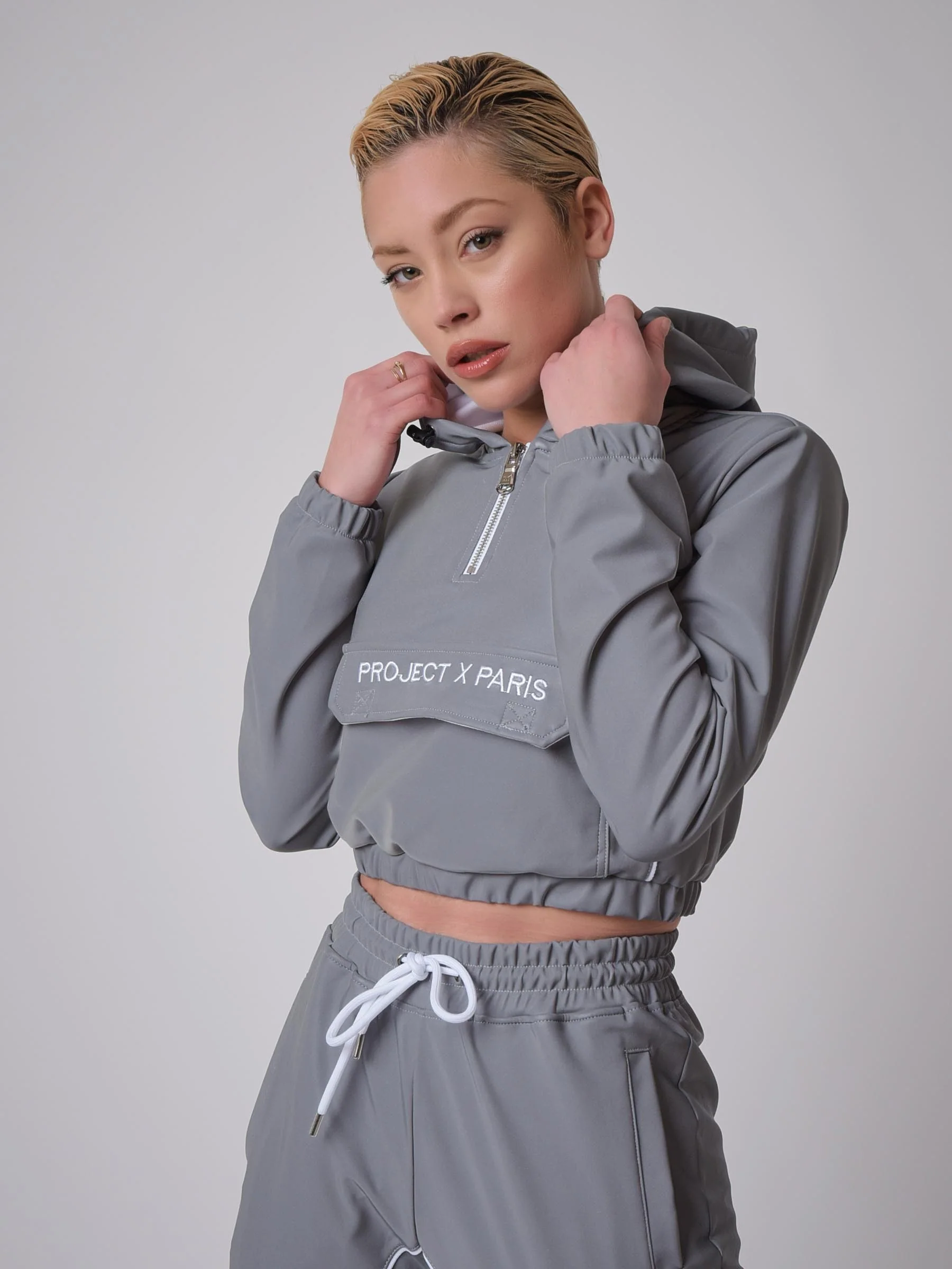 Sweat capuche enfilable Ă piping - Image 3