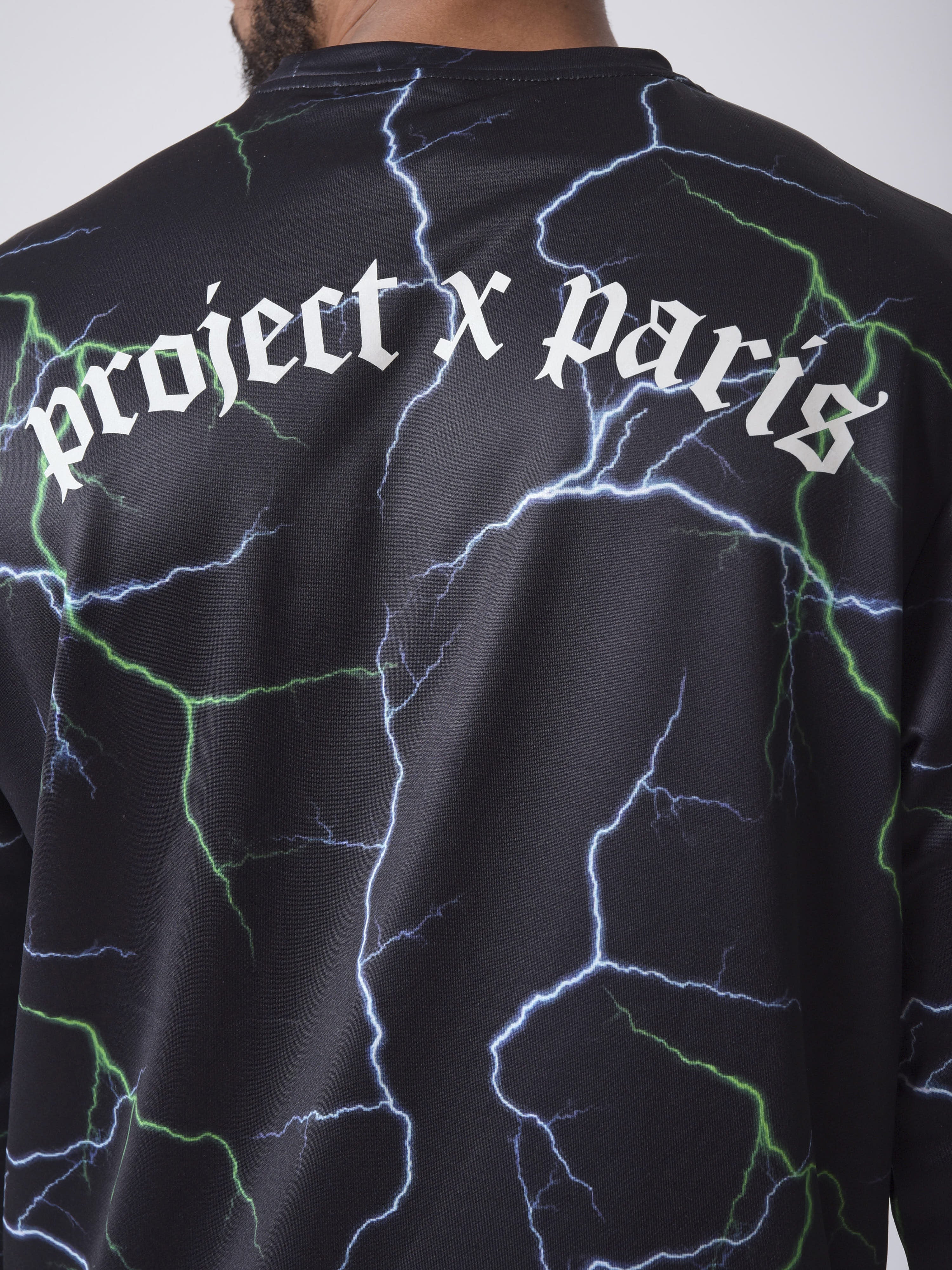 Sweat col rond motif eclair foudre - Image 6