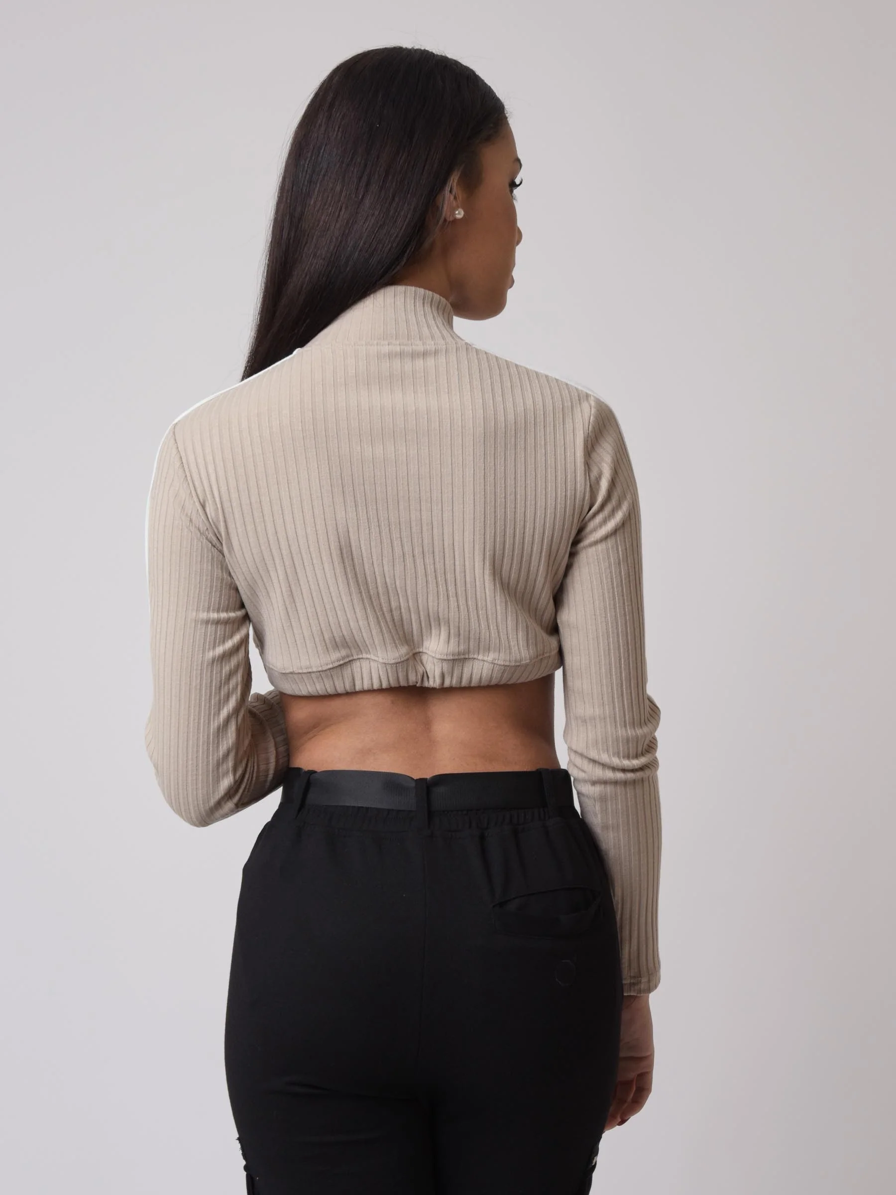 Sweatshirt crop élastique - Image 3