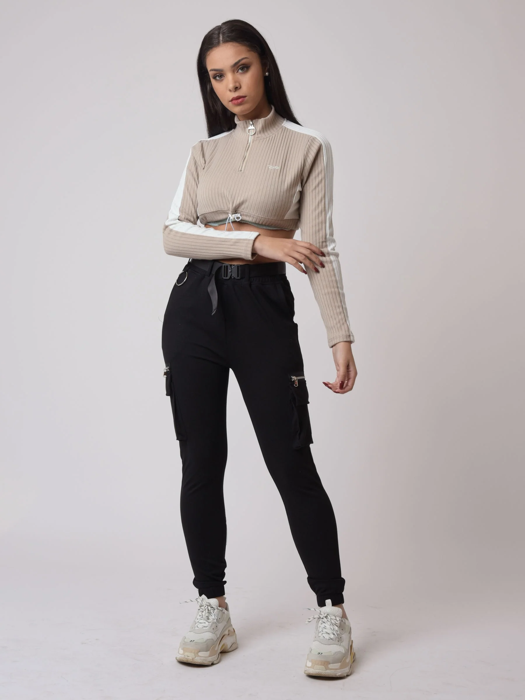 Sweatshirt crop élastique - Image 4