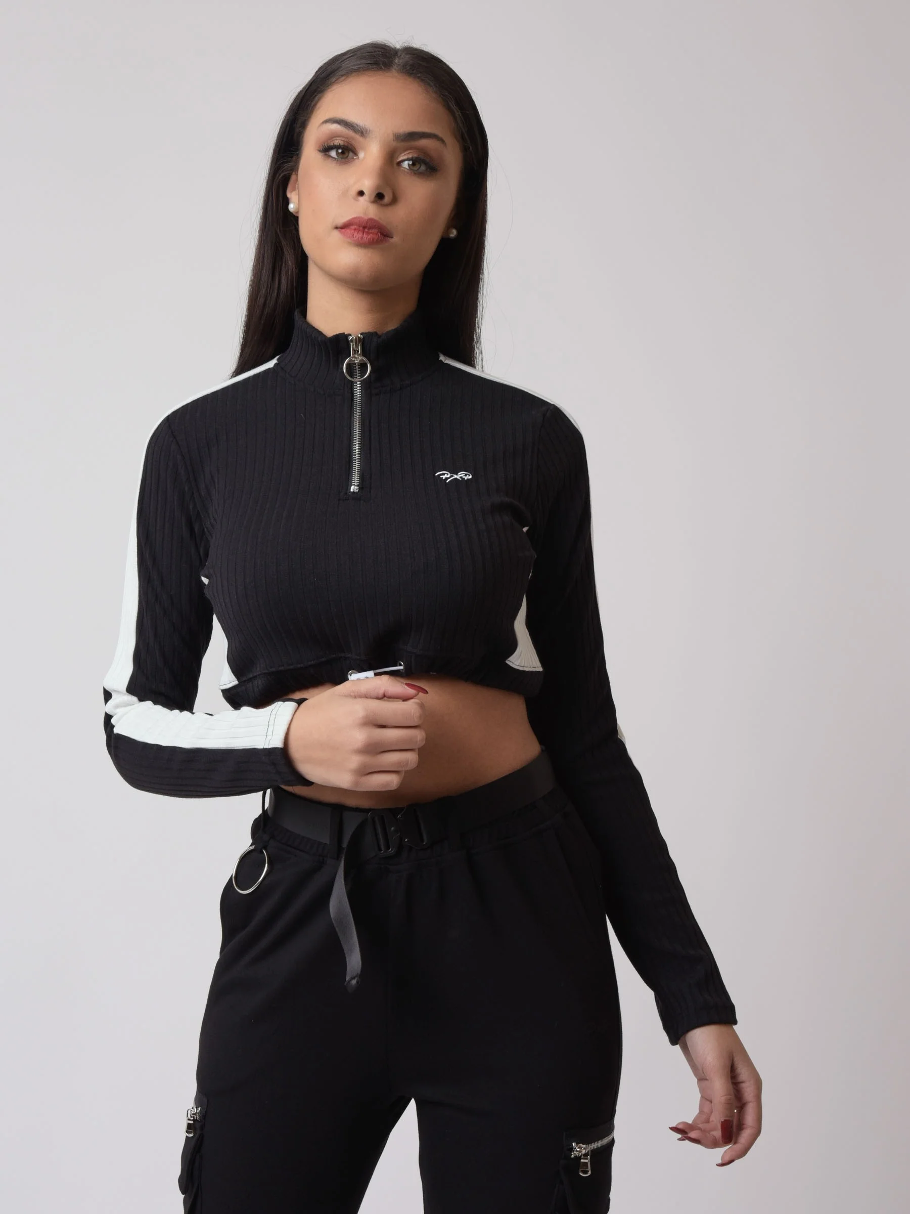 Sweatshirt crop élastique - Image 7