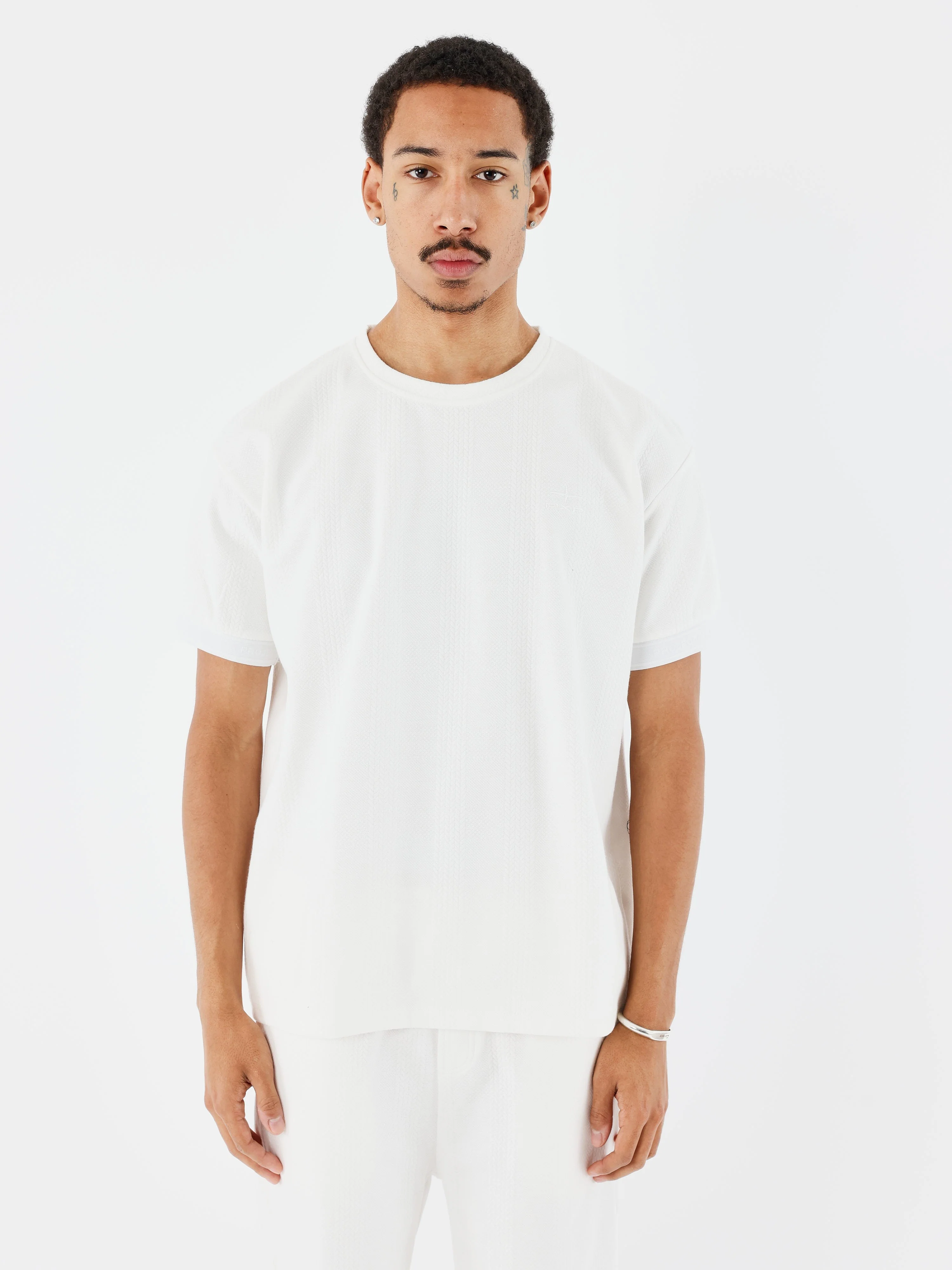 T-shirt Col Montant Maille
