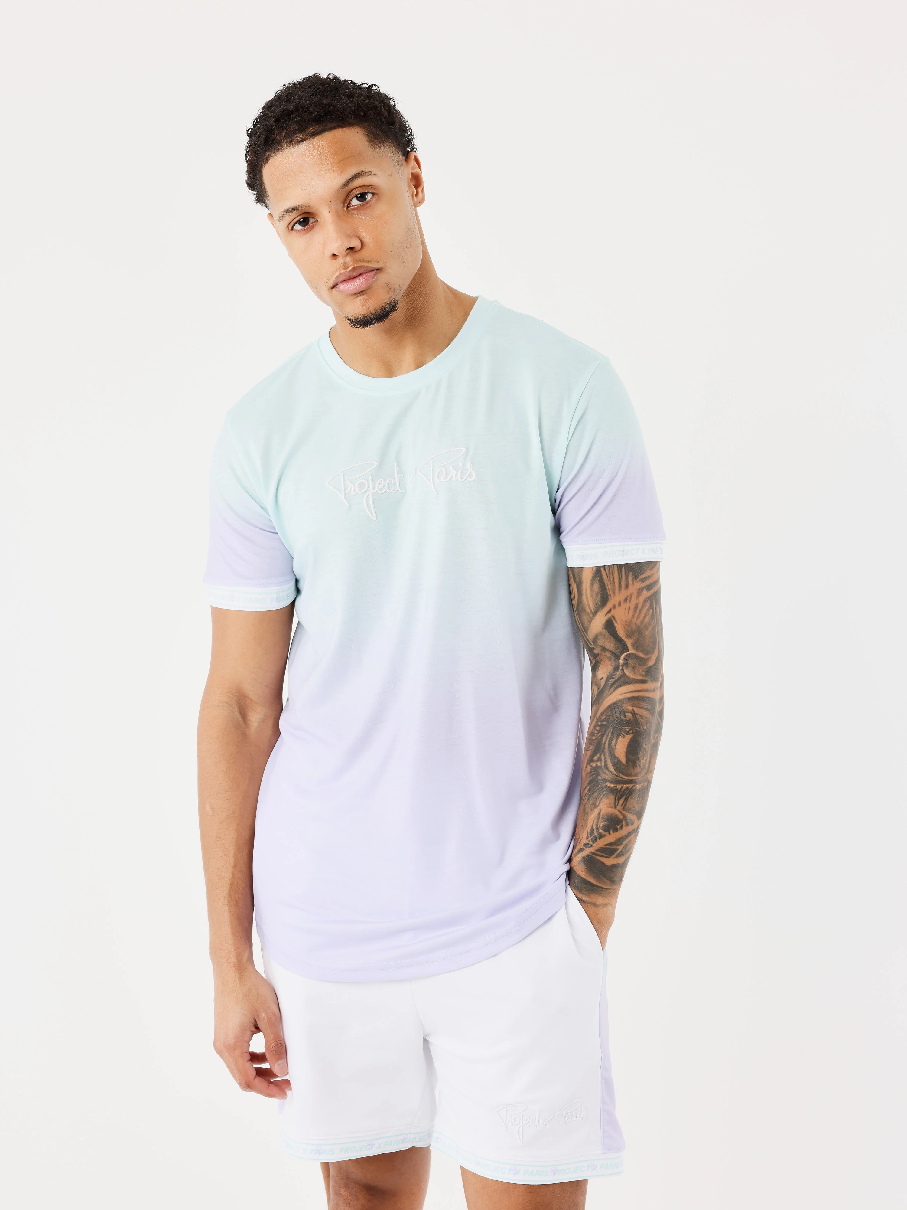 T-shirt signature dégradé