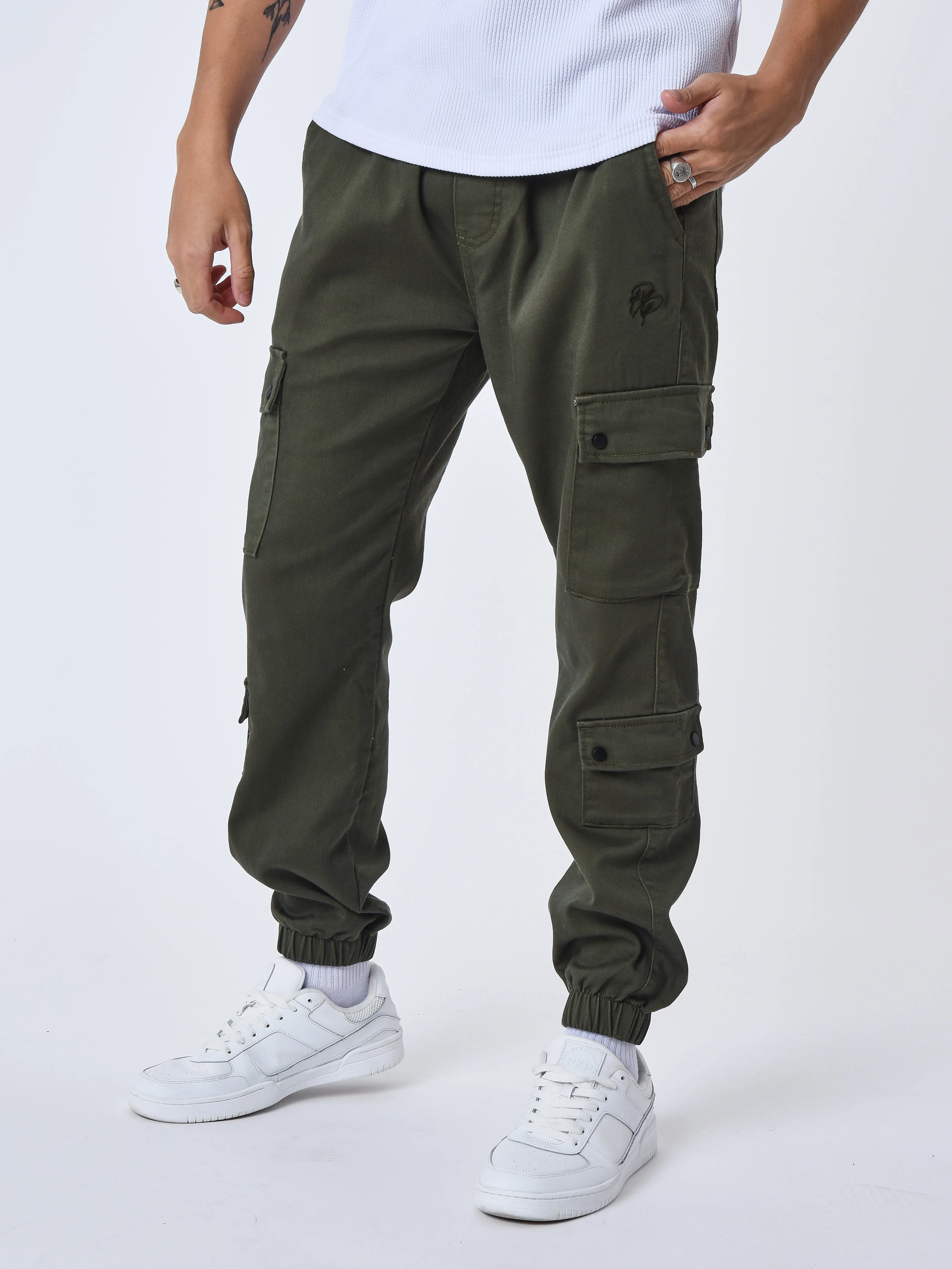 Cargo multi-poches avec serrage élastique - Image 4