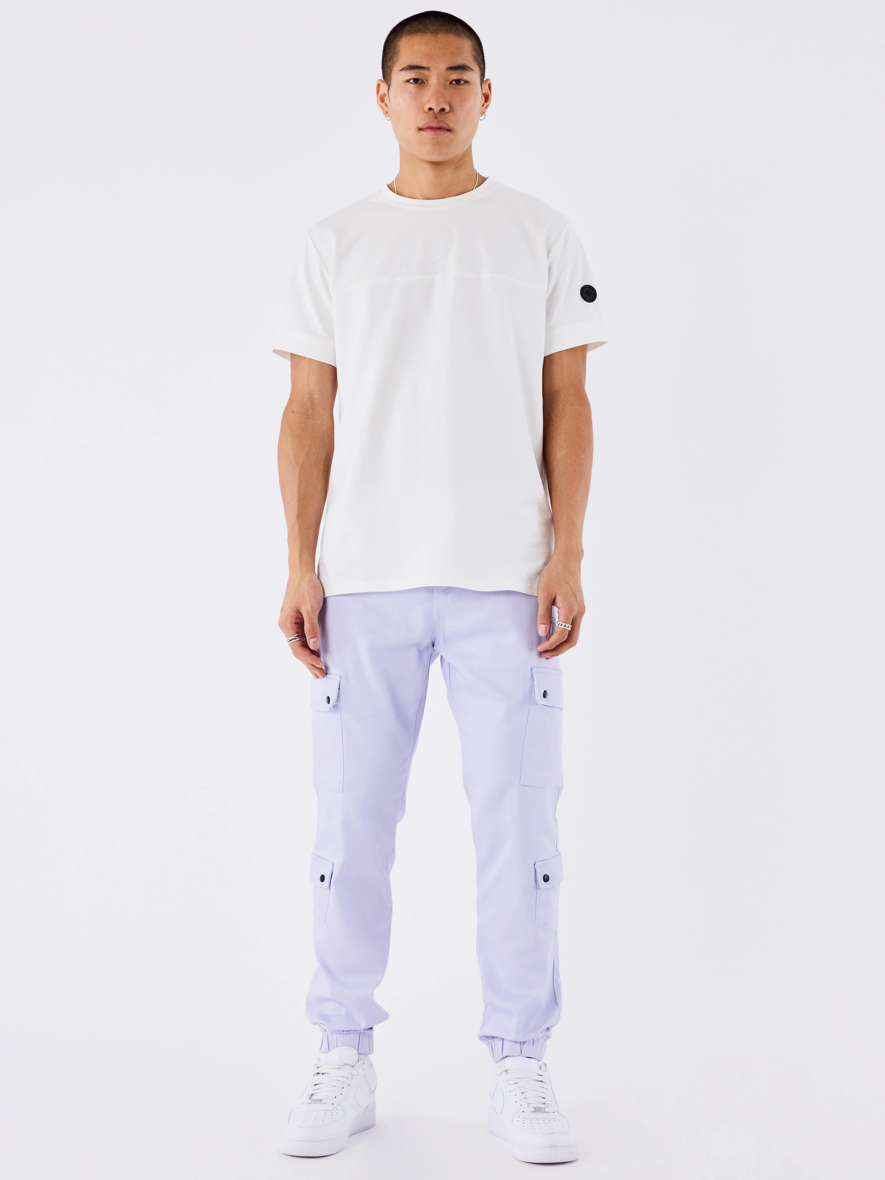 Cargo multi-poches avec serrage élastique