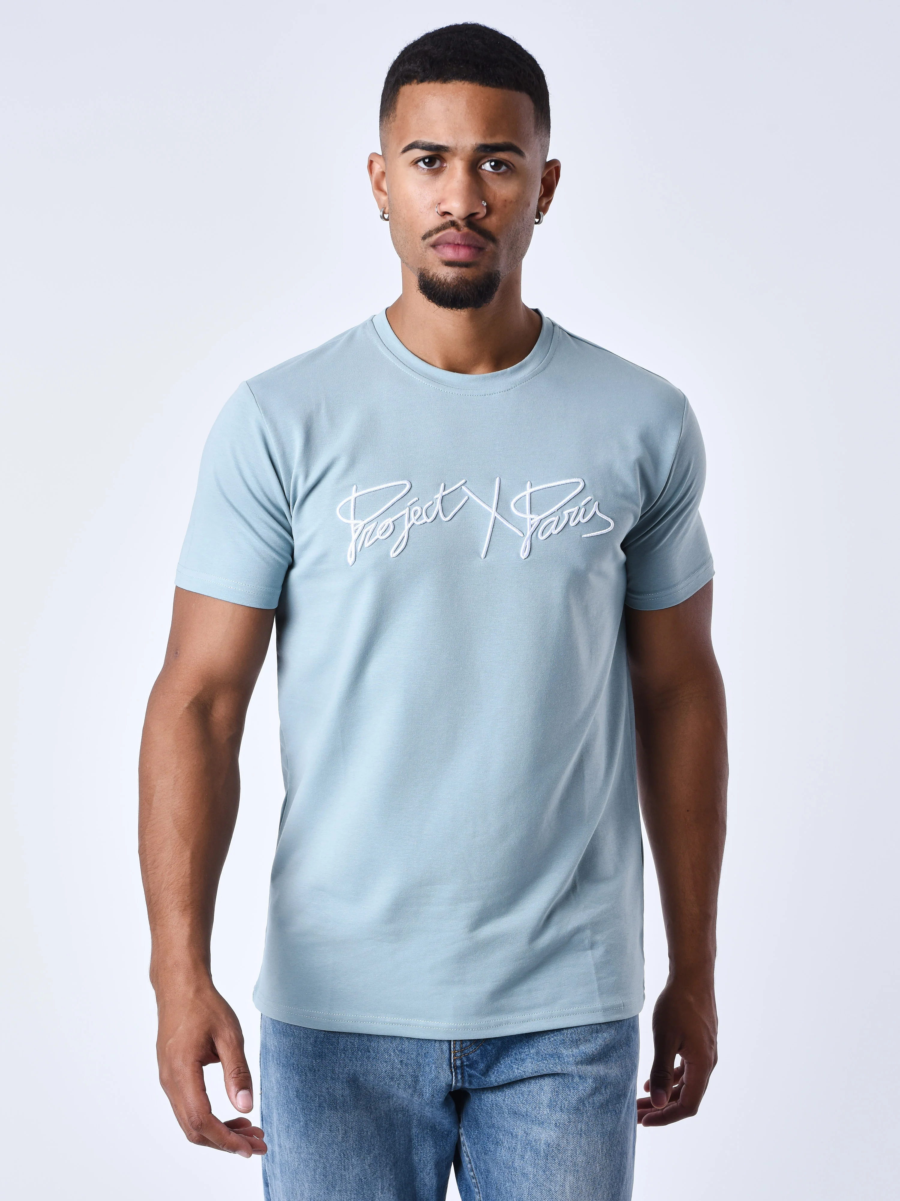 T-shirt basic full logo broderie - Image 2