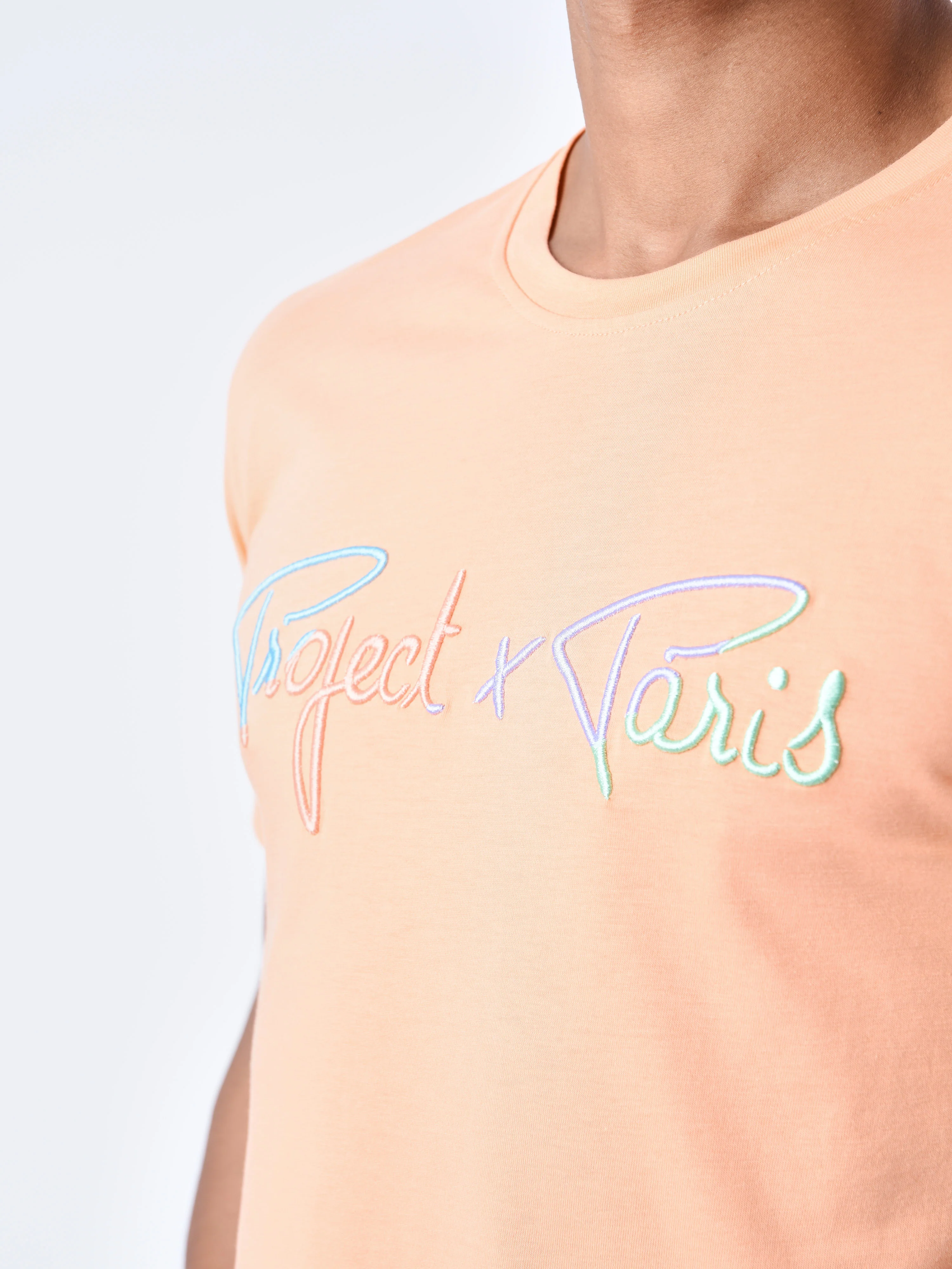 T-shirt Signature logo arc-en-ciel broderie - Image 6