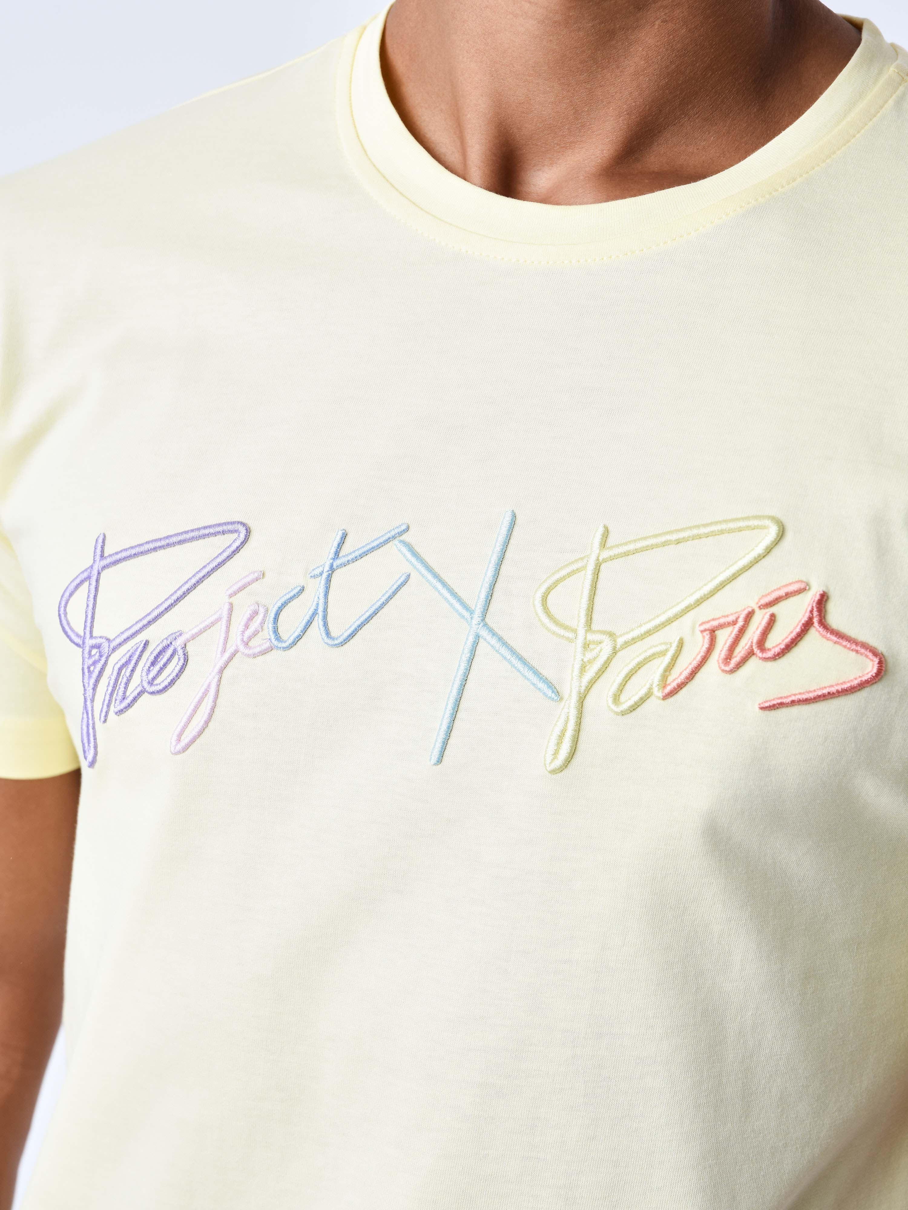 T-shirt basic full logo arc-en-ciel broderie - Image 6