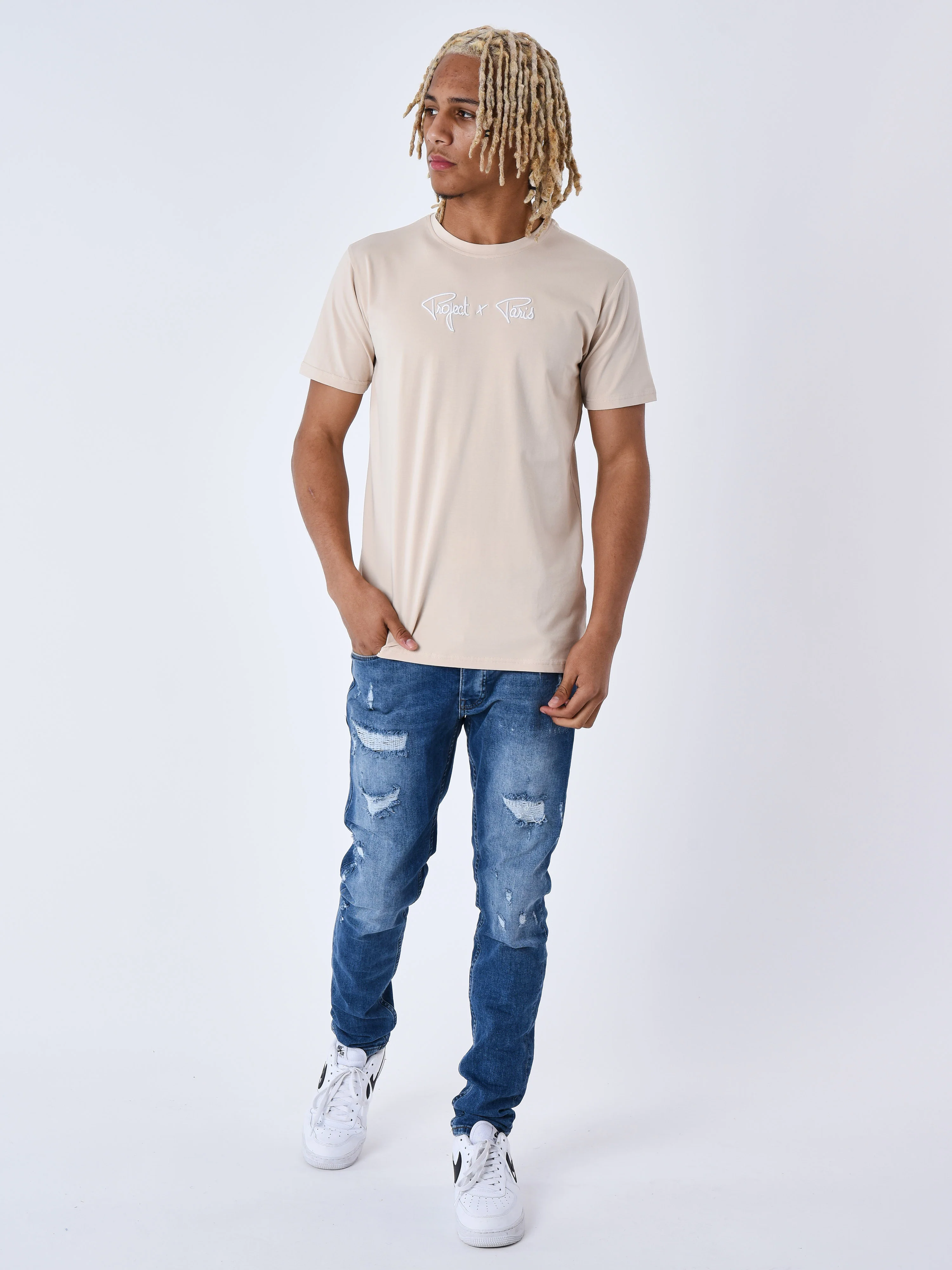 T-shirt Signature broderie relief