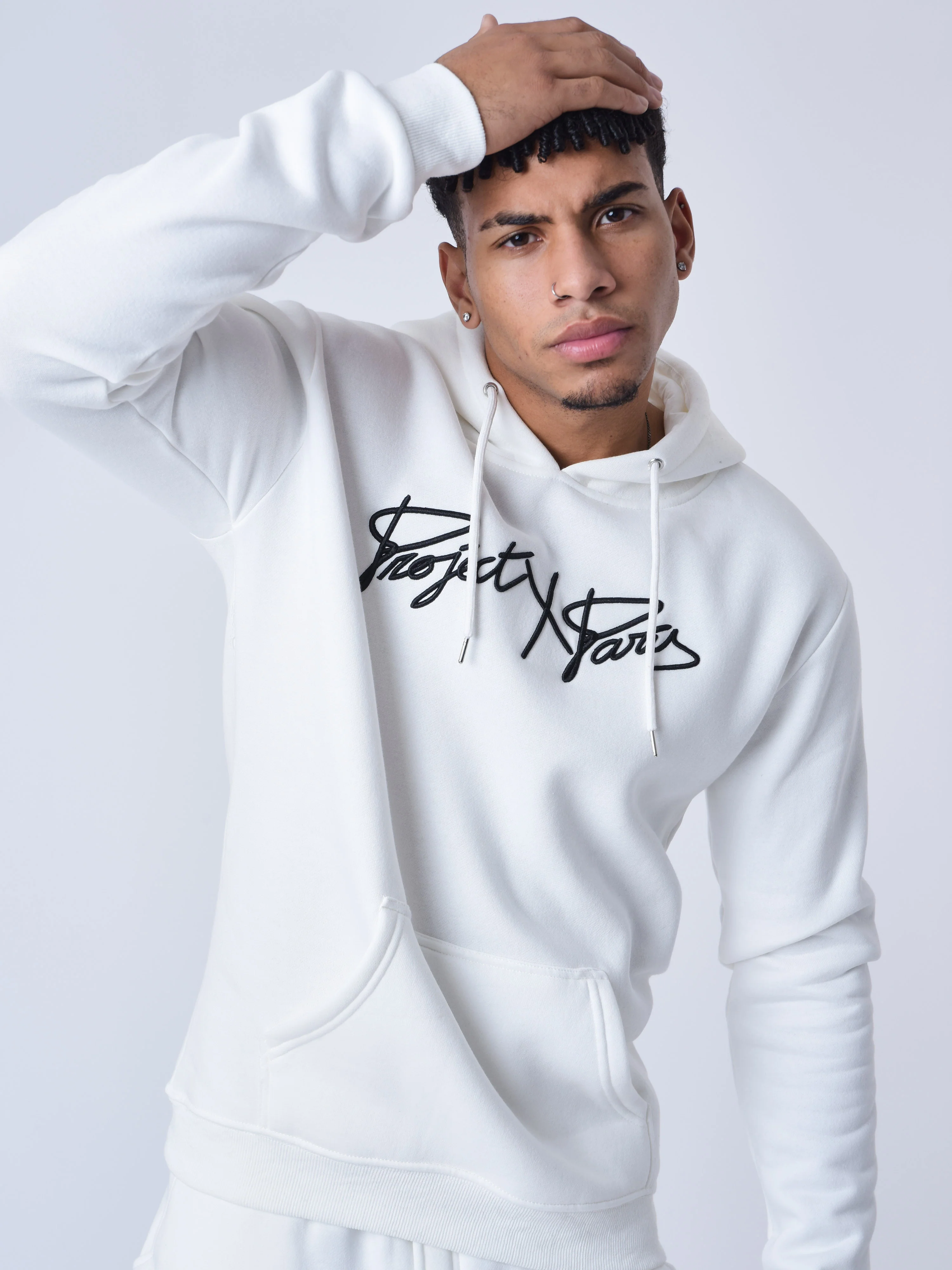 Sweat Ă Capuche full logo broderie - Image 3