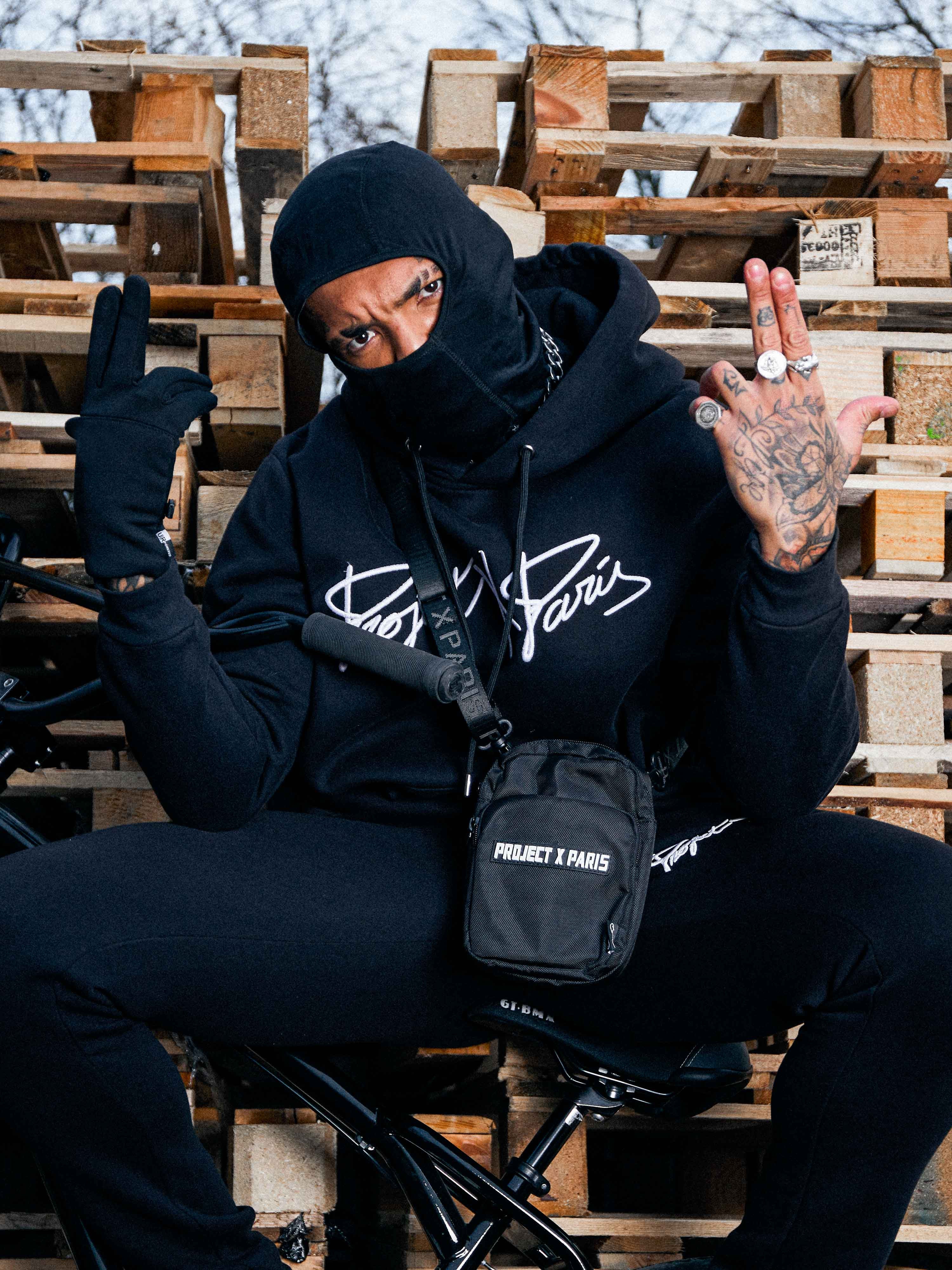 Sweat Ă Capuche full logo broderie - Image 2