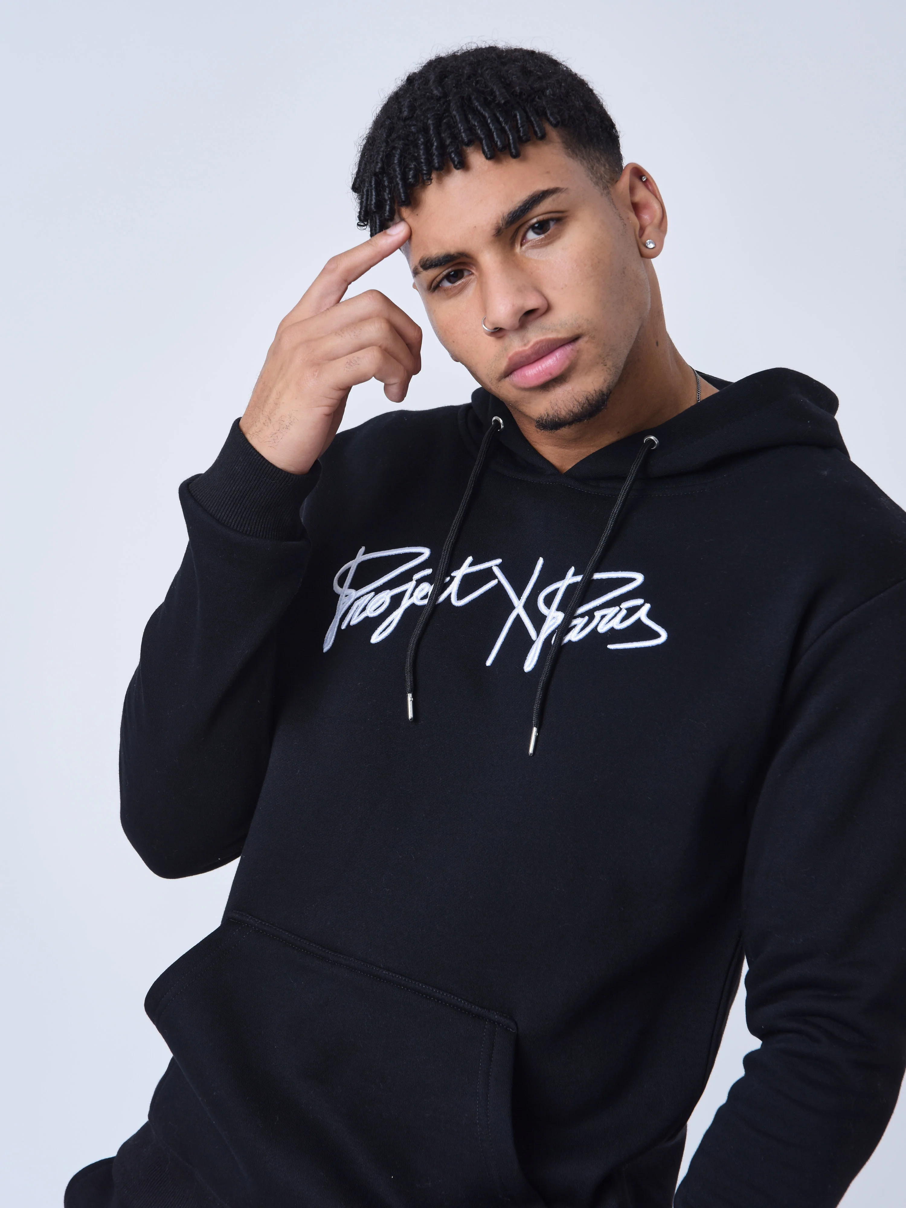 Sweat Ă Capuche full logo broderie - Image 3