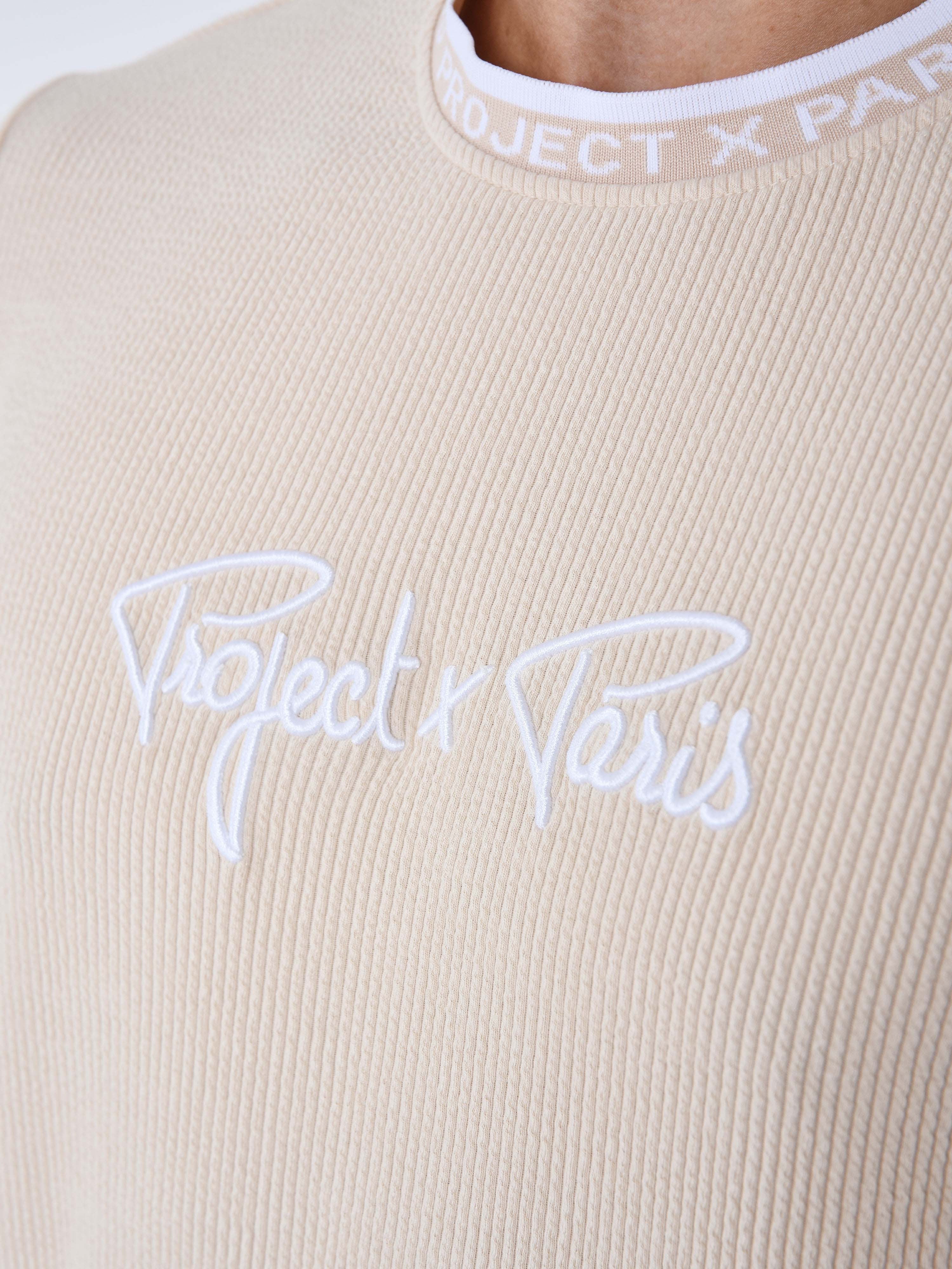 T-shirt texturé brodé - Image 5