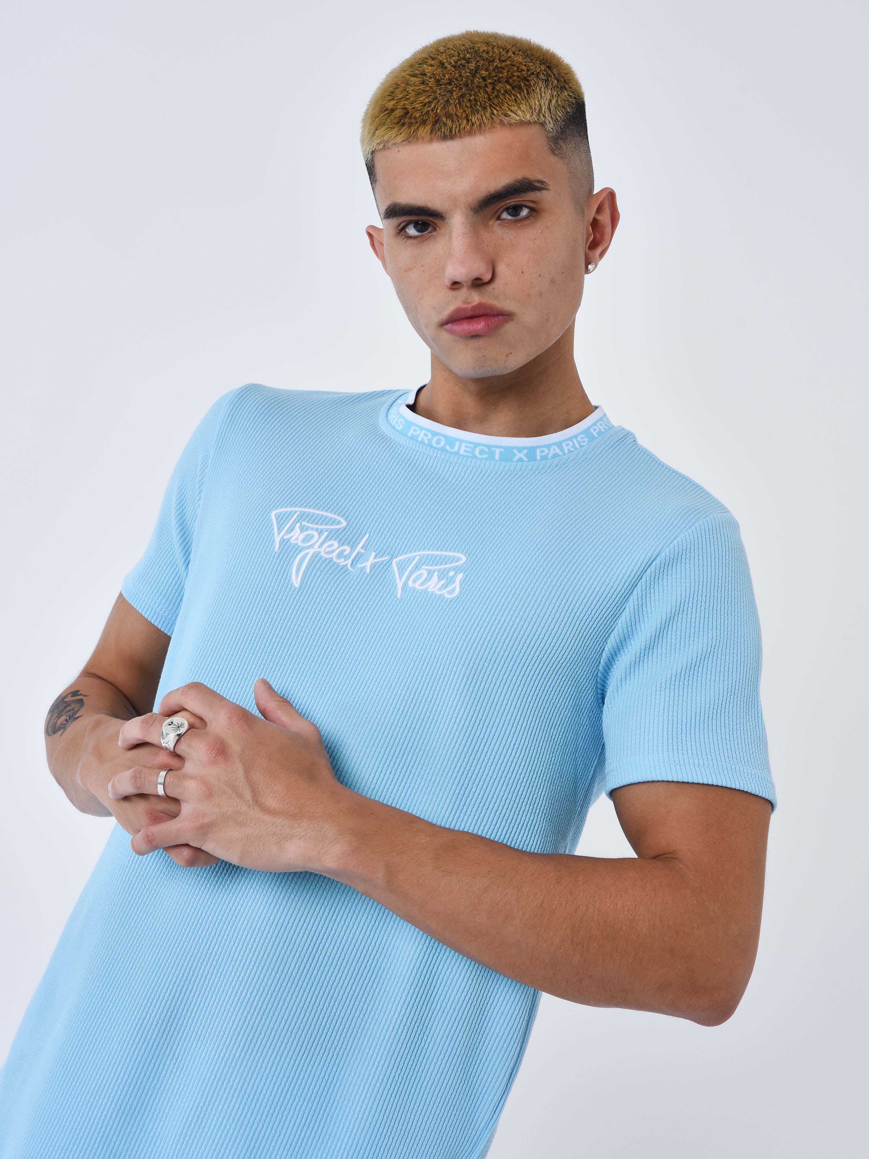 T-shirt texturé brodé - Image 4
